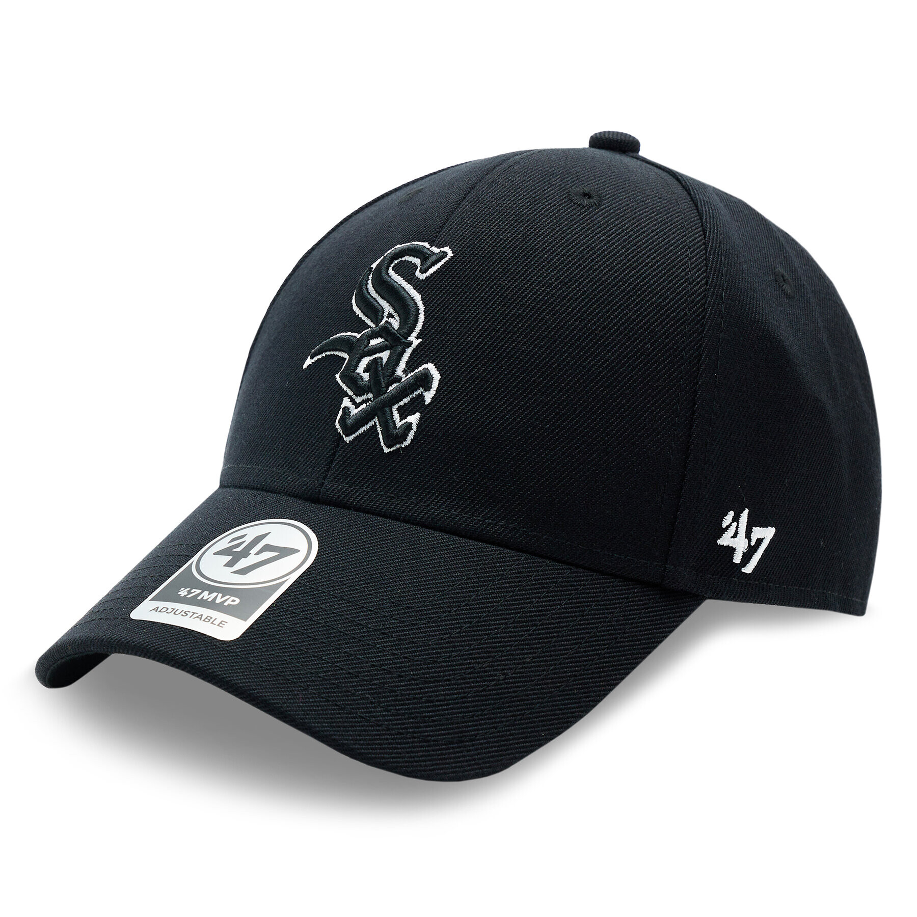 47 Brand Шапка с козирка MLB Chicago White Sox '47 MVP SNAPBACK B-MVPSP06WBP-BK Черен - Pepit.bg