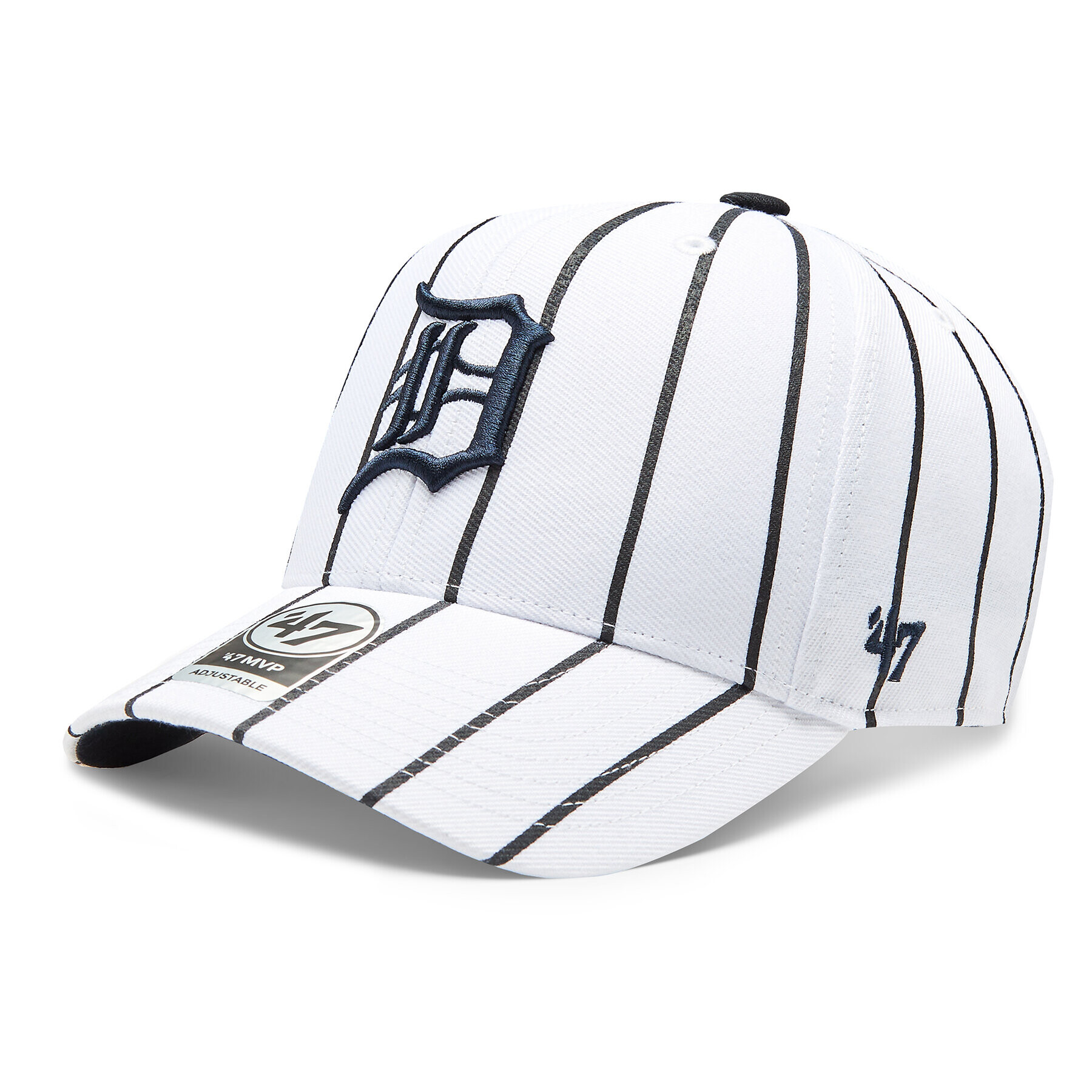 47 Brand Шапка с козирка MLB Detroit Tigers Bird Cage 47 MVP B-BDCG09WBV-WH Бял - Pepit.bg