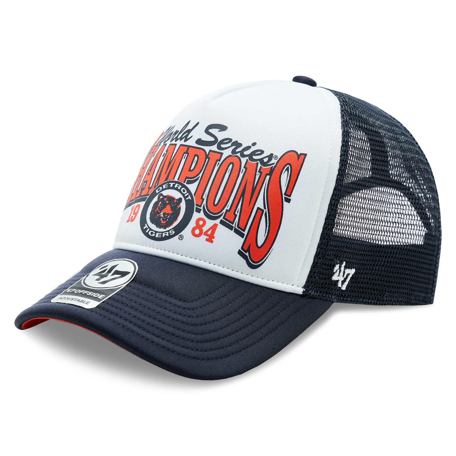 47 Brand Шапка с козирка MLB Detroit Tigers Foam Champ '47 Offside DT BCWS-FOAMC09KPP-NY84 Тъмносин - Pepit.bg