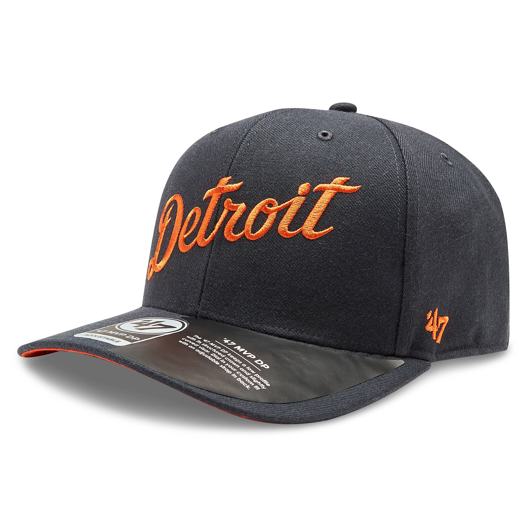 47 Brand Шапка с козирка MLB Detroit Tigers Replica Script 47 MVP DP B-REPSP09WBP-NY Тъмносин - Pepit.bg