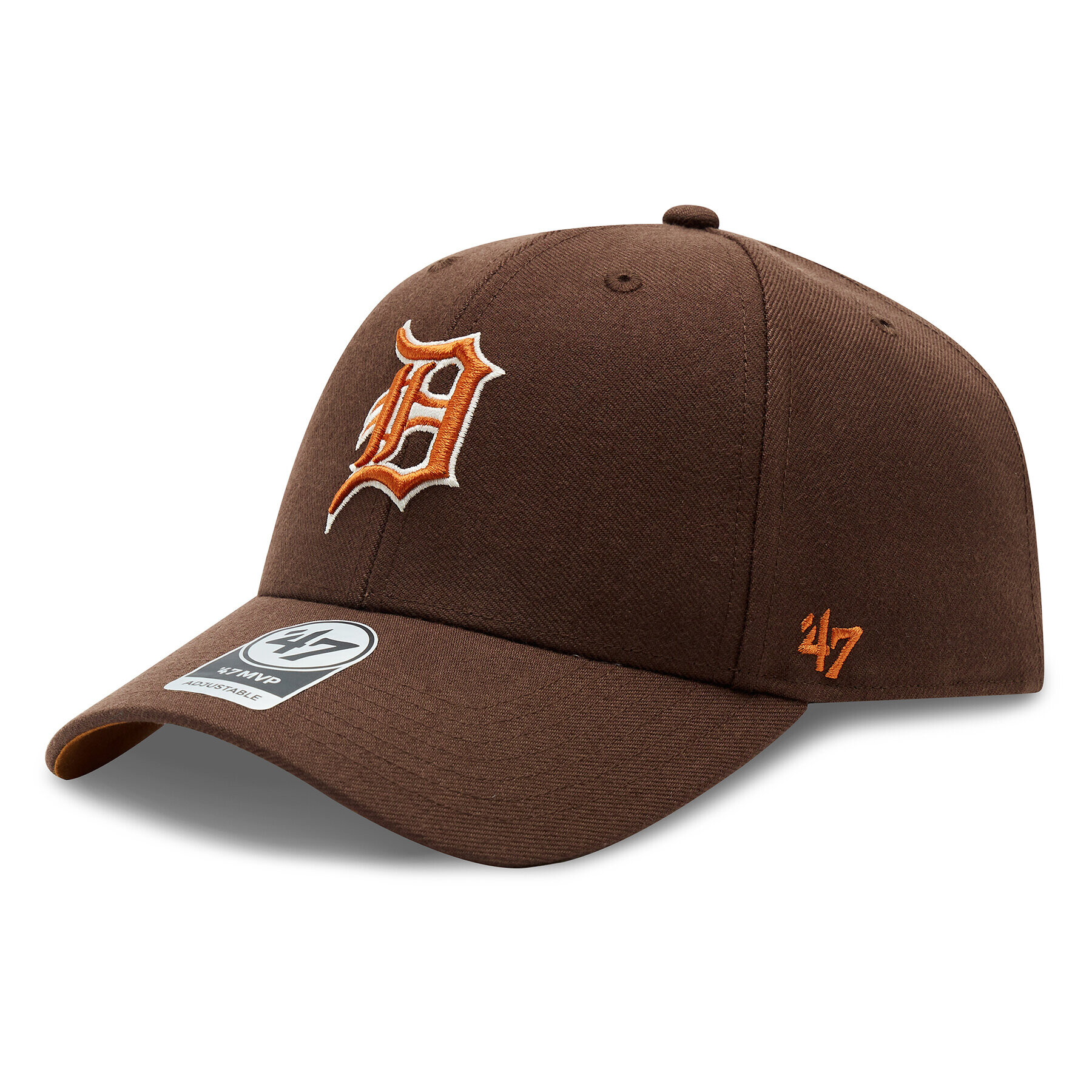 47 Brand Шапка с козирка MLB Detroit Tigers Sure Shot Snapback '47 MVP B-SUMVP09WBP-BW Кафяв - Pepit.bg