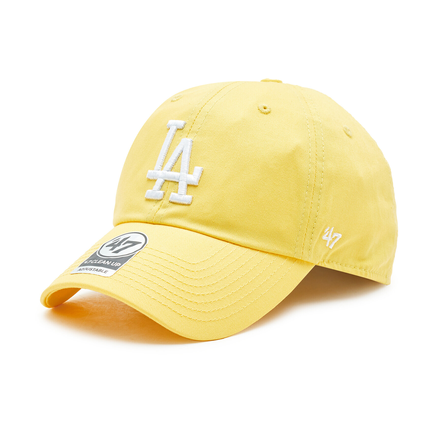 47 Brand Шапка с козирка MLB Los Angeles Dodgers '47 CLEAN UP B-RGW12GWSNL-MZB Жълт - Pepit.bg