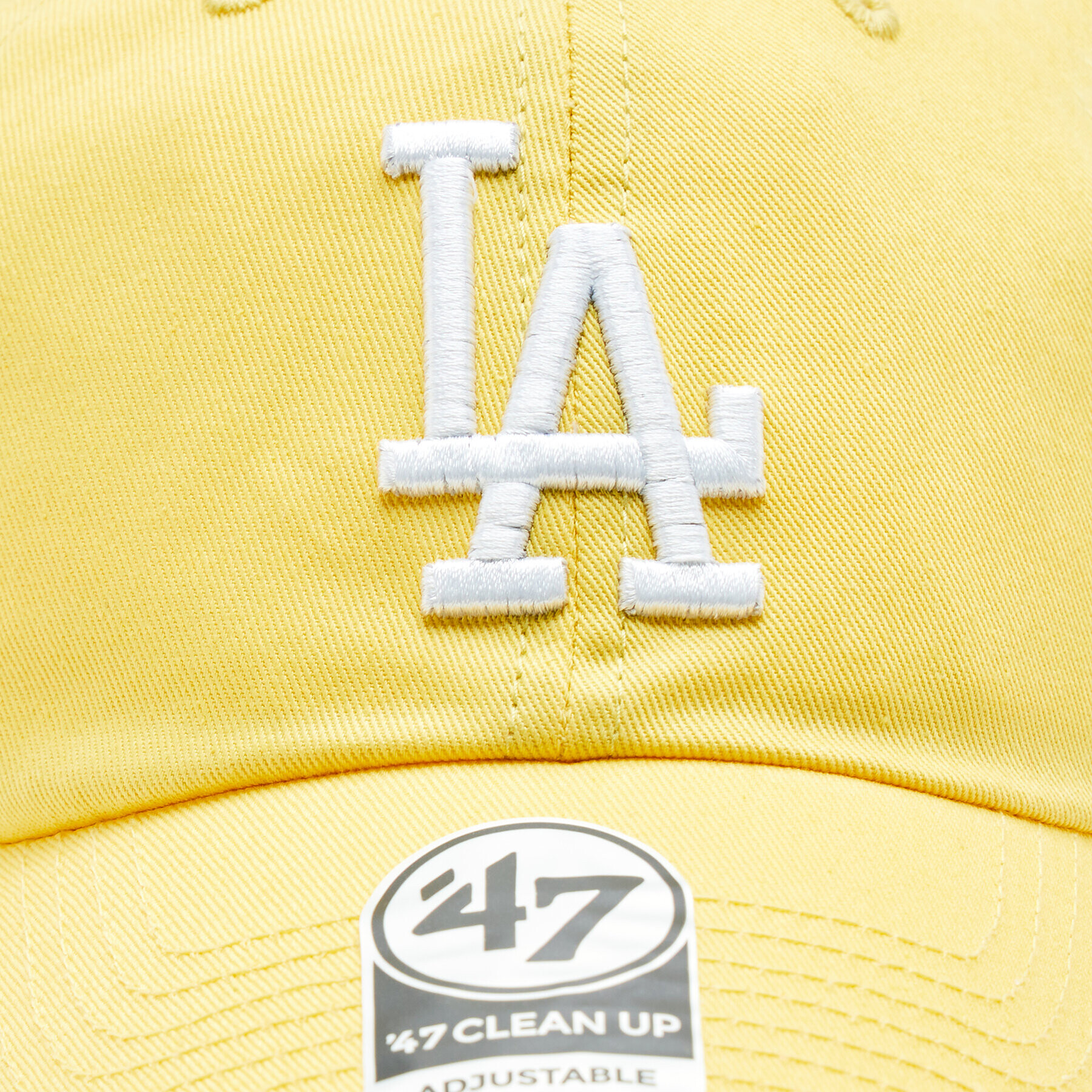 47 Brand Шапка с козирка MLB Los Angeles Dodgers '47 CLEAN UP B-RGW12GWSNL-MZB Жълт - Pepit.bg