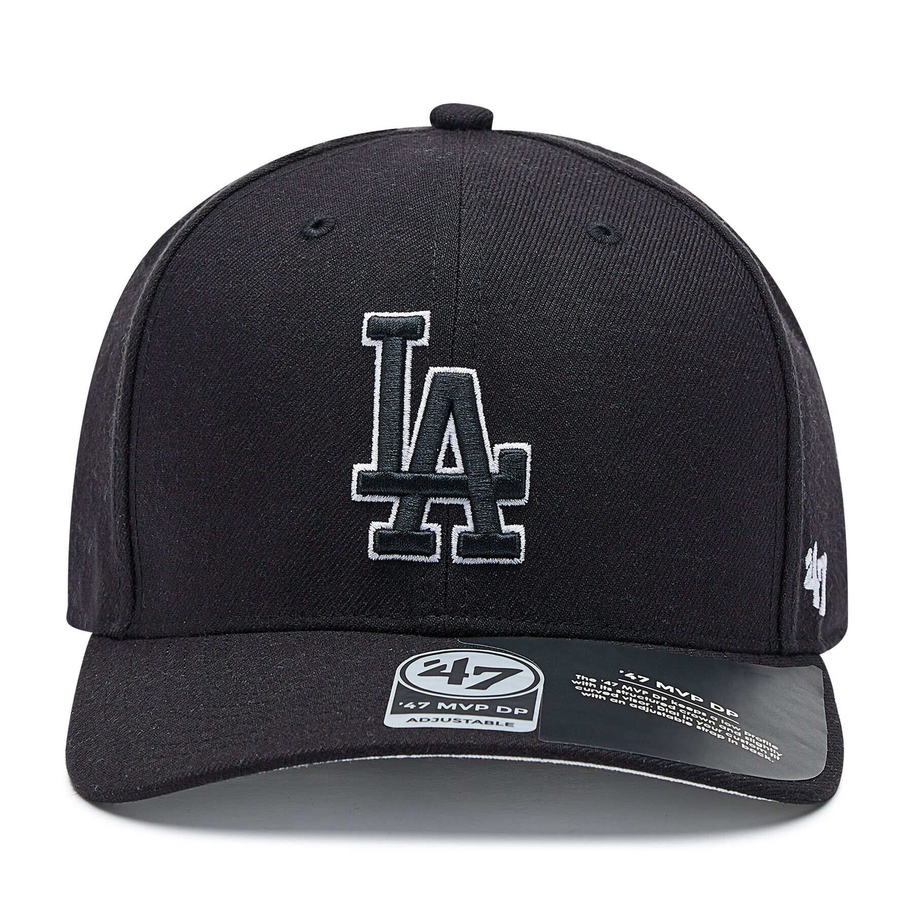 47 Brand Шапка с козирка Mlb Los Angeles Dodgers Cold Zone B-CLZOE12WBP-BKB Черен - Pepit.bg