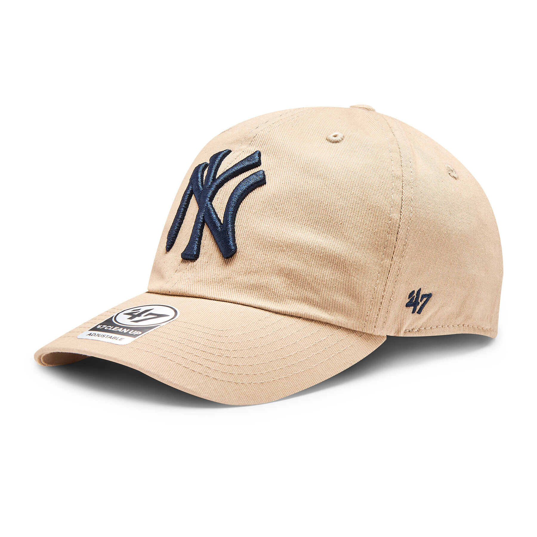 47 Brand Шапка с козирка MLB New York Yankees '47 CLEAN UP B-RGW17GWSNL-KHB Каки - Pepit.bg