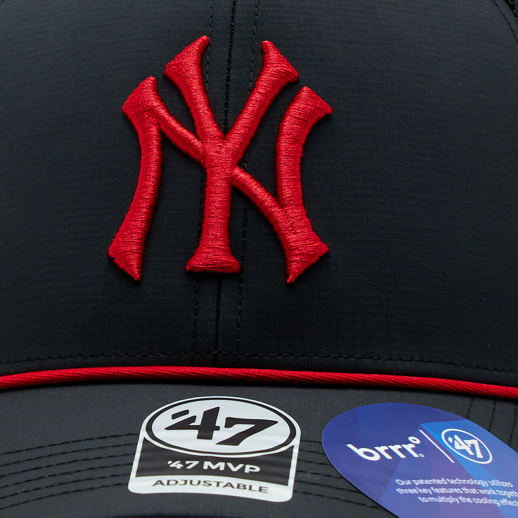 47 Brand Шапка с козирка MLB New York Yankees brr Mesh Pop '47 MVP B-BRPOP17BBP-BKA Черен - Pepit.bg