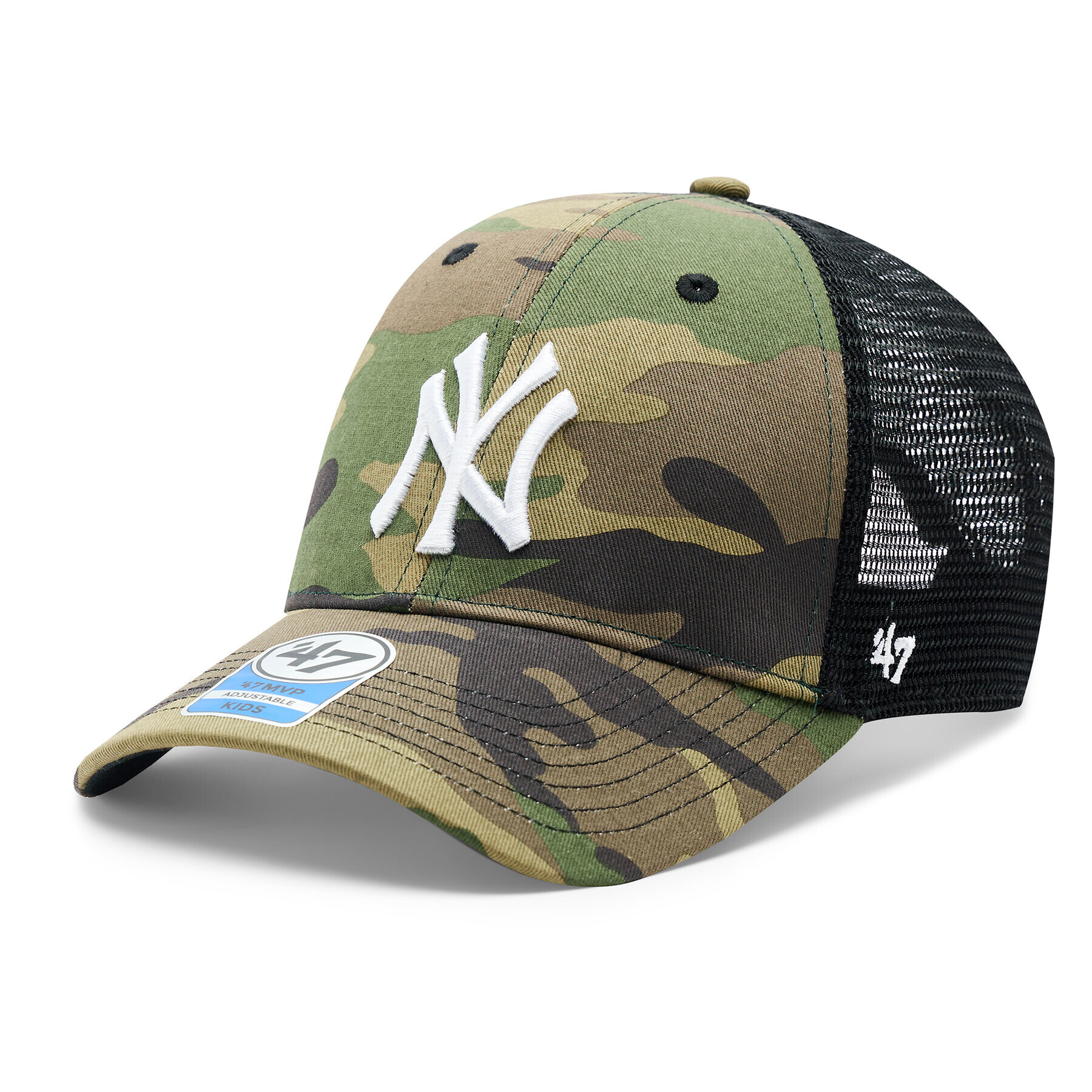 47 Brand Шапка с козирка MLB New York Yankees Camo Branson '47 MVP B-CBRAN17GWP-CMF Зелен - Pepit.bg