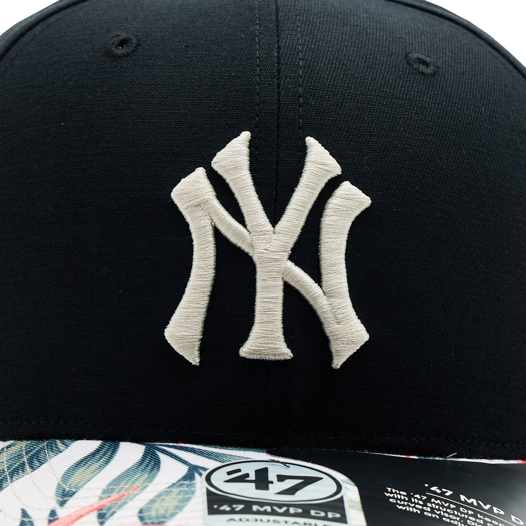 47 Brand Шапка с козирка MLB New York Yankees Coastal Floral Snap 47 MVP DP B-CFLDP17GWP-BK Черен - Pepit.bg