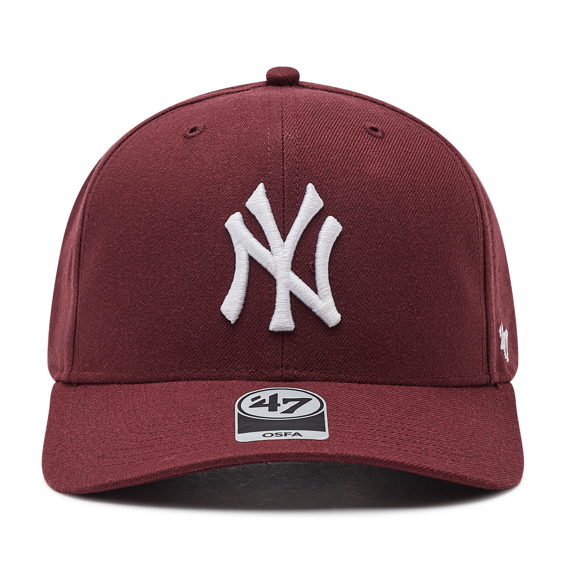 47 Brand Шапка с козирка Mlb New York Yankees Cold Zone B-CLZOE17WBP-KM Бордо - Pepit.bg