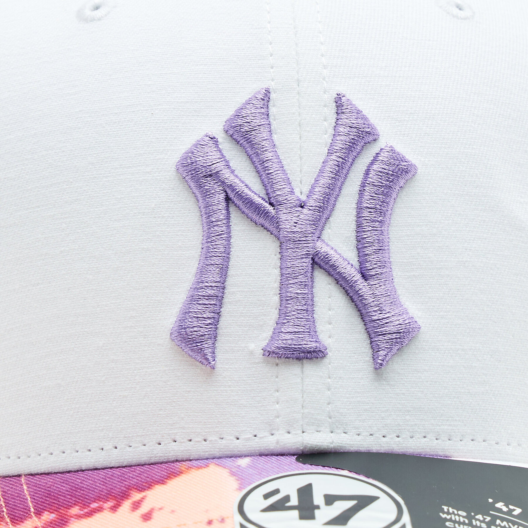 47 Brand Шапка с козирка MLB New York Yankees Day Glow TT '47 MVP DP B-DGLDP17GWP-WH Бял - Pepit.bg