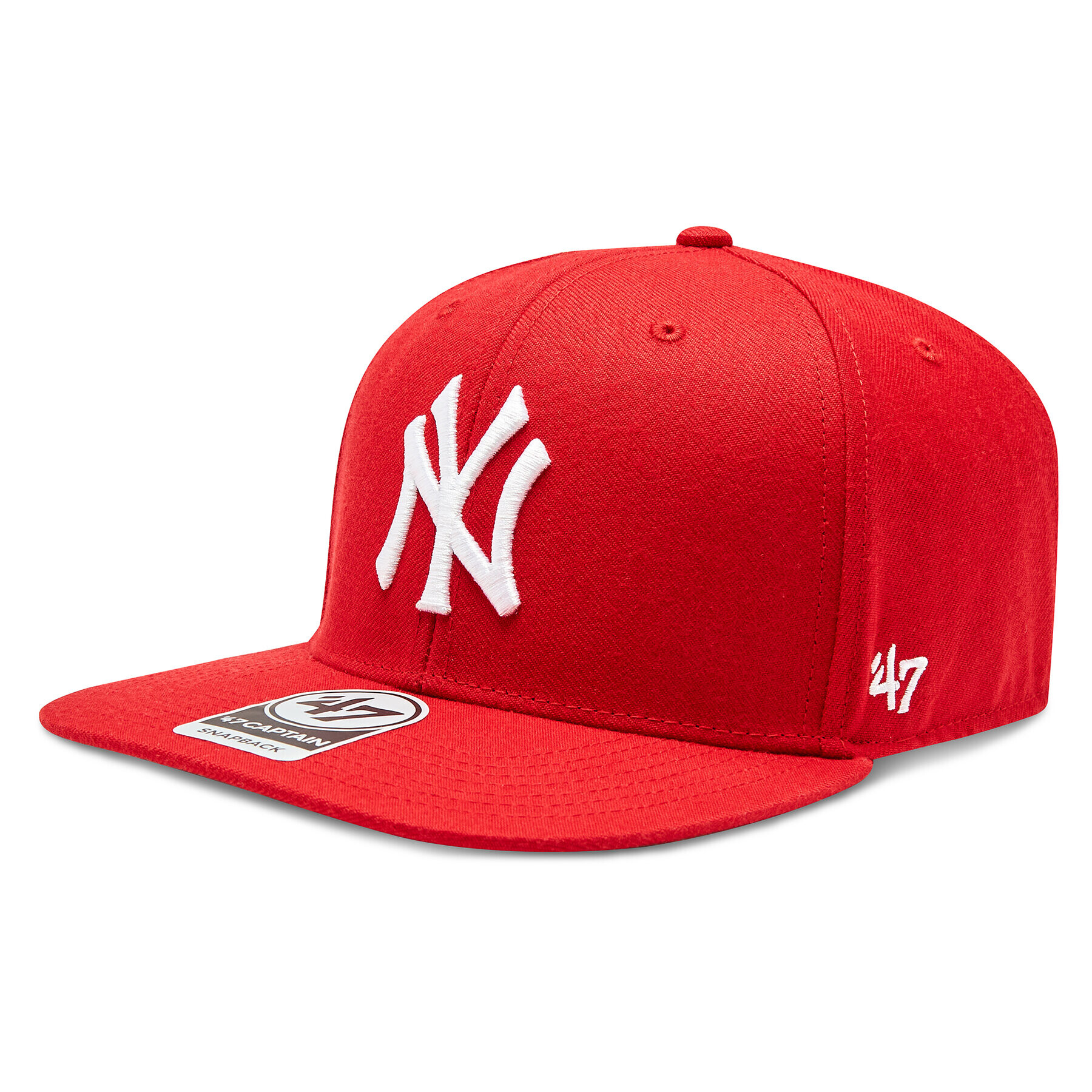 47 Brand Шапка с козирка MLB New York Yankees No Shot '47 Captain B-NSHOT17WBP-RD Червен - Pepit.bg