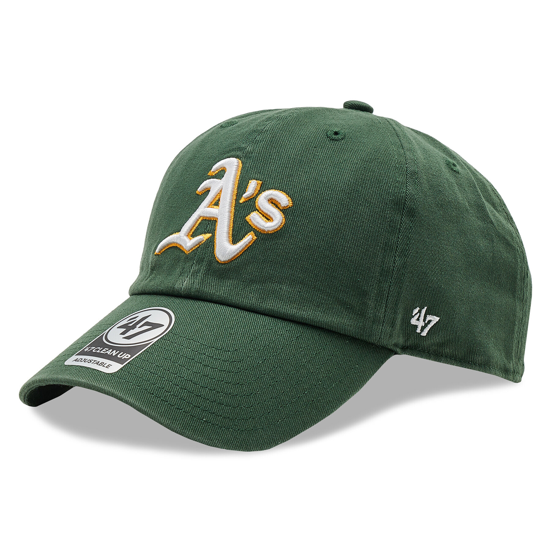 47 Brand Шапка с козирка Mlb Oakland Athletics B-RGW18GWS-DGE Зелен - Pepit.bg