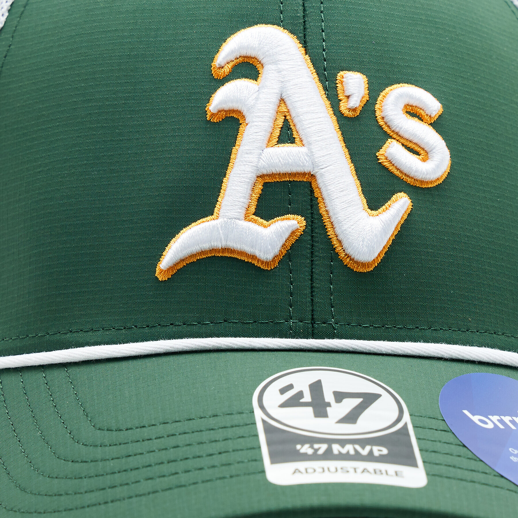 47 Brand Шапка с козирка MLB Oakland Athletics brrr Mesh Pop 47 MVP B-BRPOP18BBP-DG Зелен - Pepit.bg