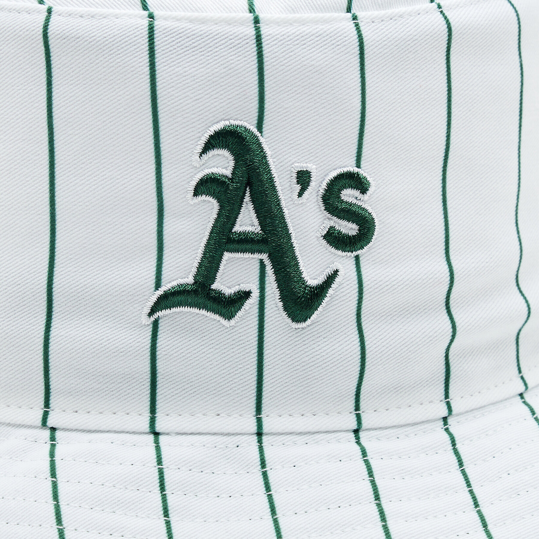 47 Brand Шапка с козирка MLB Oakland Athletics Pinstriped '47 BUCKET B-PINSD18PTF-DG Зелен - Pepit.bg