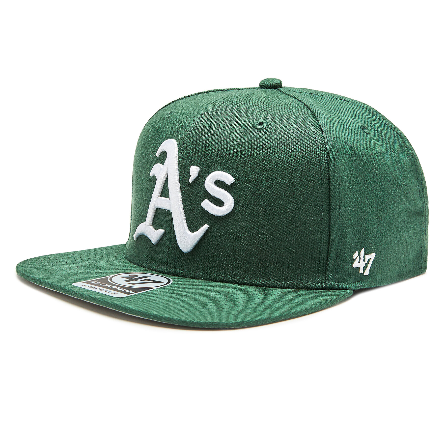 47 Brand Шапка с козирка MLB Oakland Athletics Sure Shot '47 CAPTAIN B-SRS18WBP-DGB Зелен - Pepit.bg