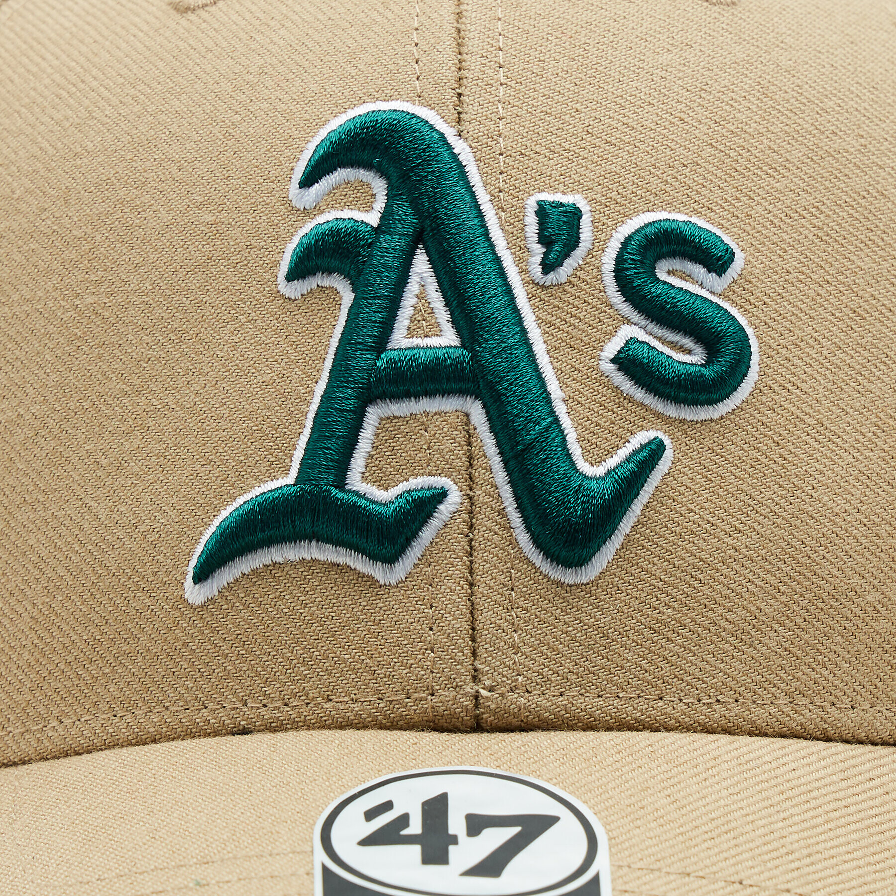 47 Brand Шапка с козирка MLB Oakland Athletics Sure Shot Snapback '47 MVP BCPTN-SUMVP18WBP-KH08 Каки - Pepit.bg