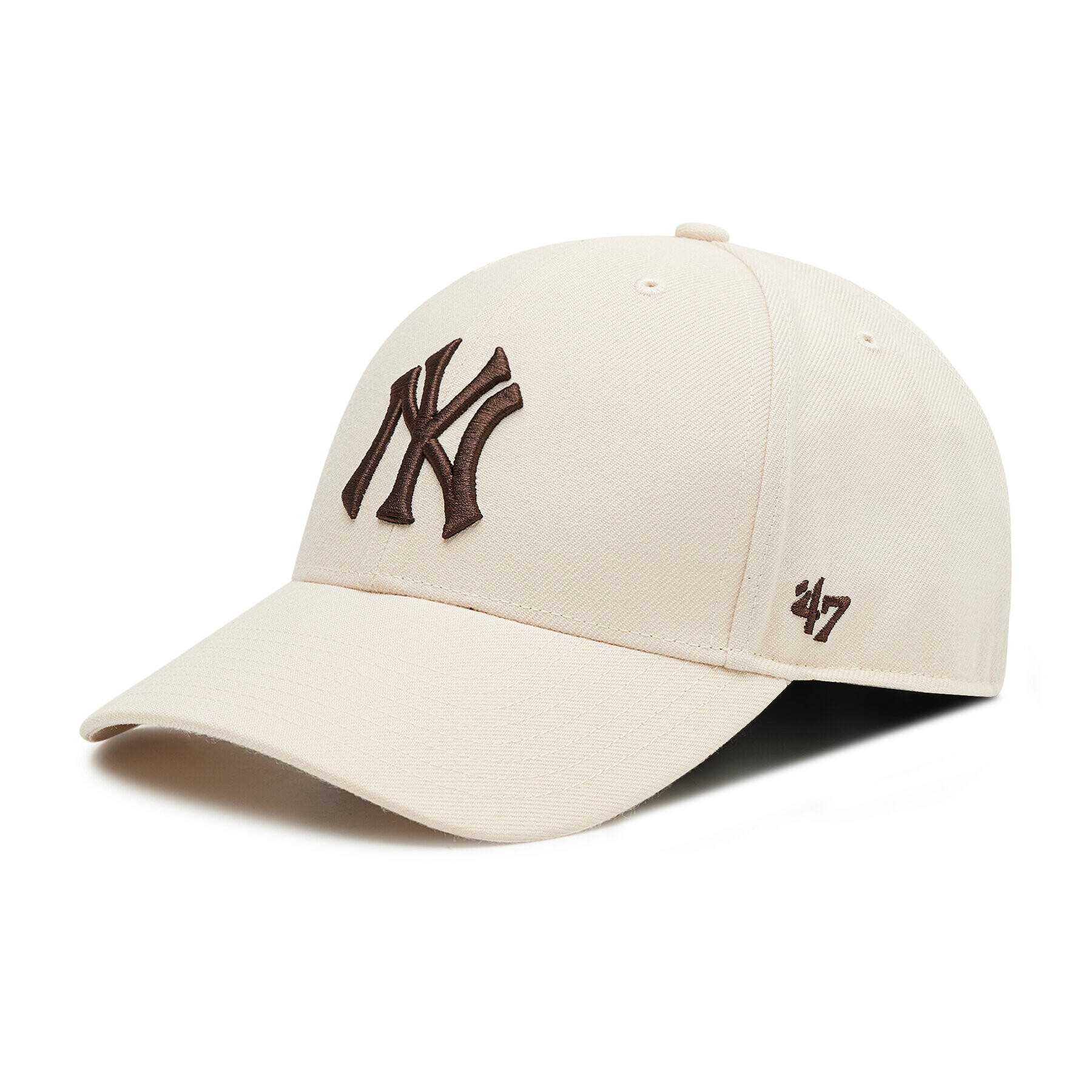 47 Brand Шапка с козирка New York Yankees B-MVPSP17WBP-NTV Бежов - Pepit.bg