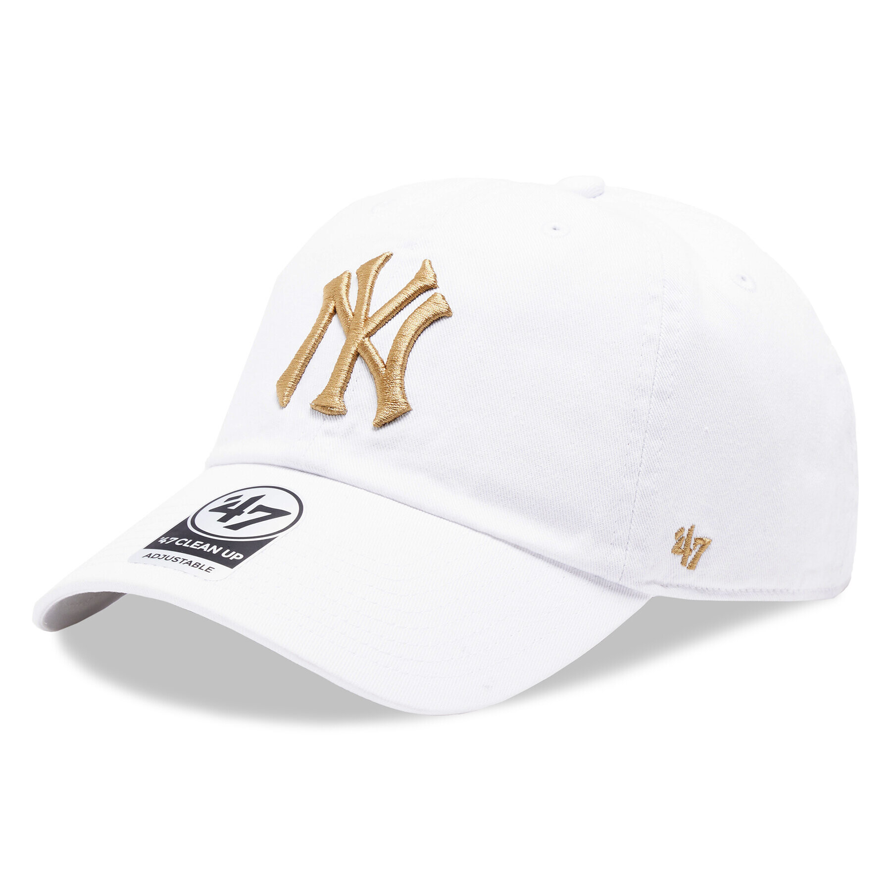 47 Brand Шапка с козирка New York Yankees MLB Clean Up B-NLRGW17GWS Бял - Pepit.bg