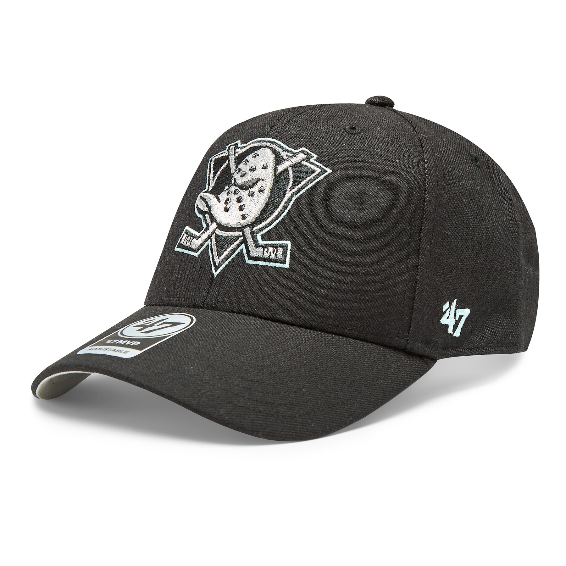 47 Brand Шапка с козирка NHL Anaheim Ducks Metallic Snap '47 MVP H-MTLCS25WBP-BKA Черен - Pepit.bg