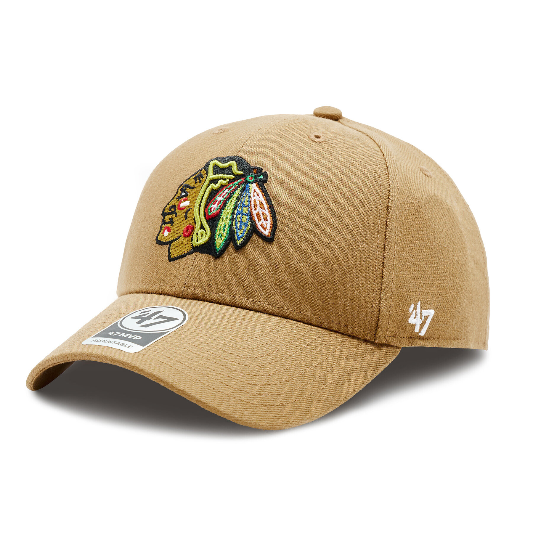 47 Brand Шапка с козирка NHL Chicago Blackhawks '47 MVP SNAPBACK H-MVPSP04WBP-QL Кафяв - Pepit.bg