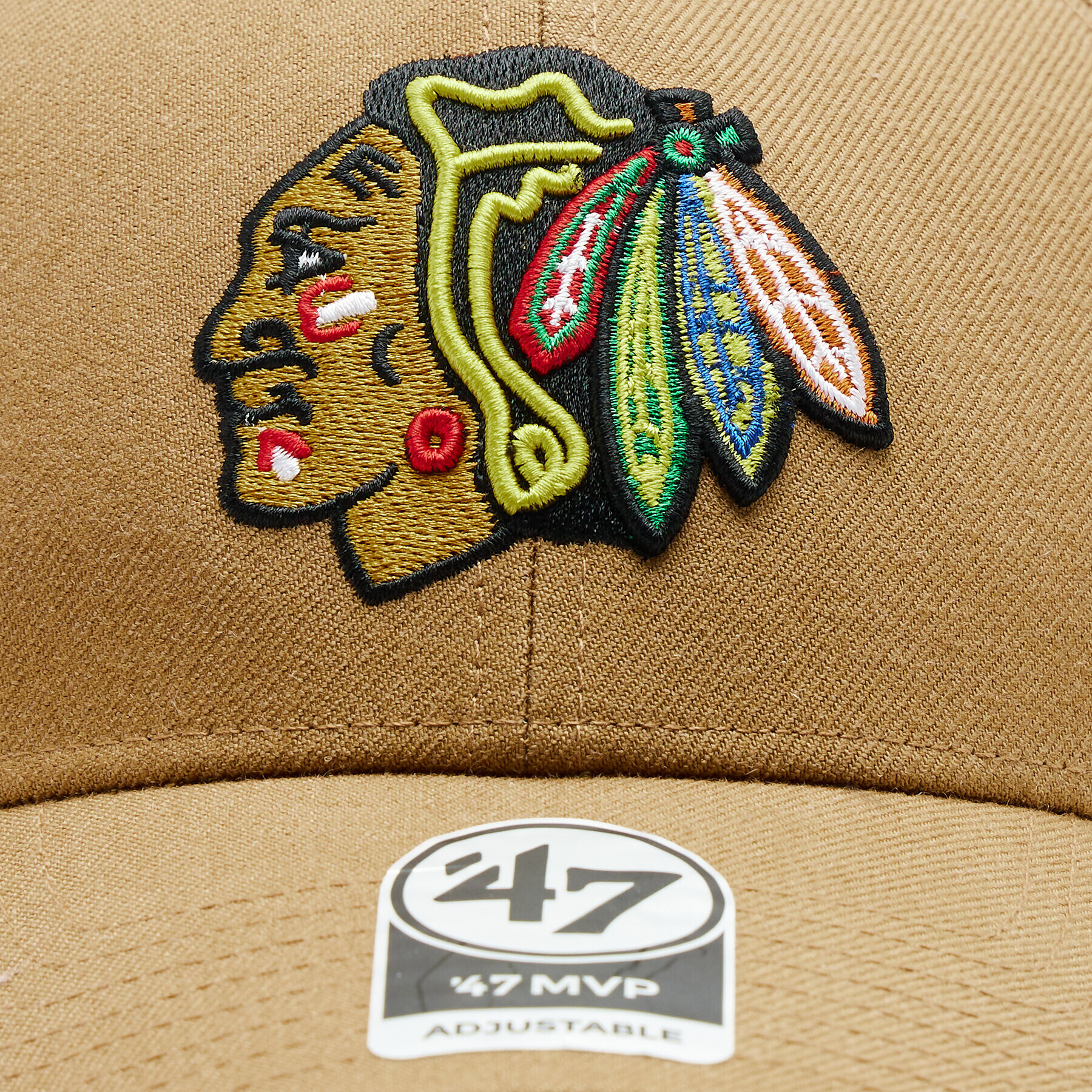 47 Brand Шапка с козирка NHL Chicago Blackhawks '47 MVP SNAPBACK H-MVPSP04WBP-QL Кафяв - Pepit.bg