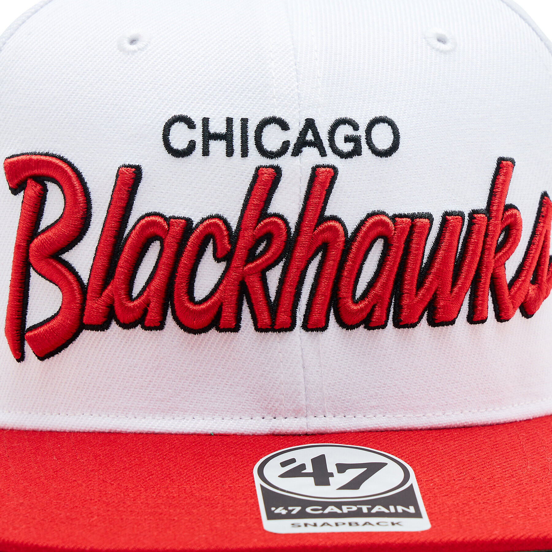 47 Brand Шапка с козирка NHL Chicago Blackhawks Crosstown Script Two tone '47 CAPTAIN H-CTWTT04WBP-WH Бял - Pepit.bg