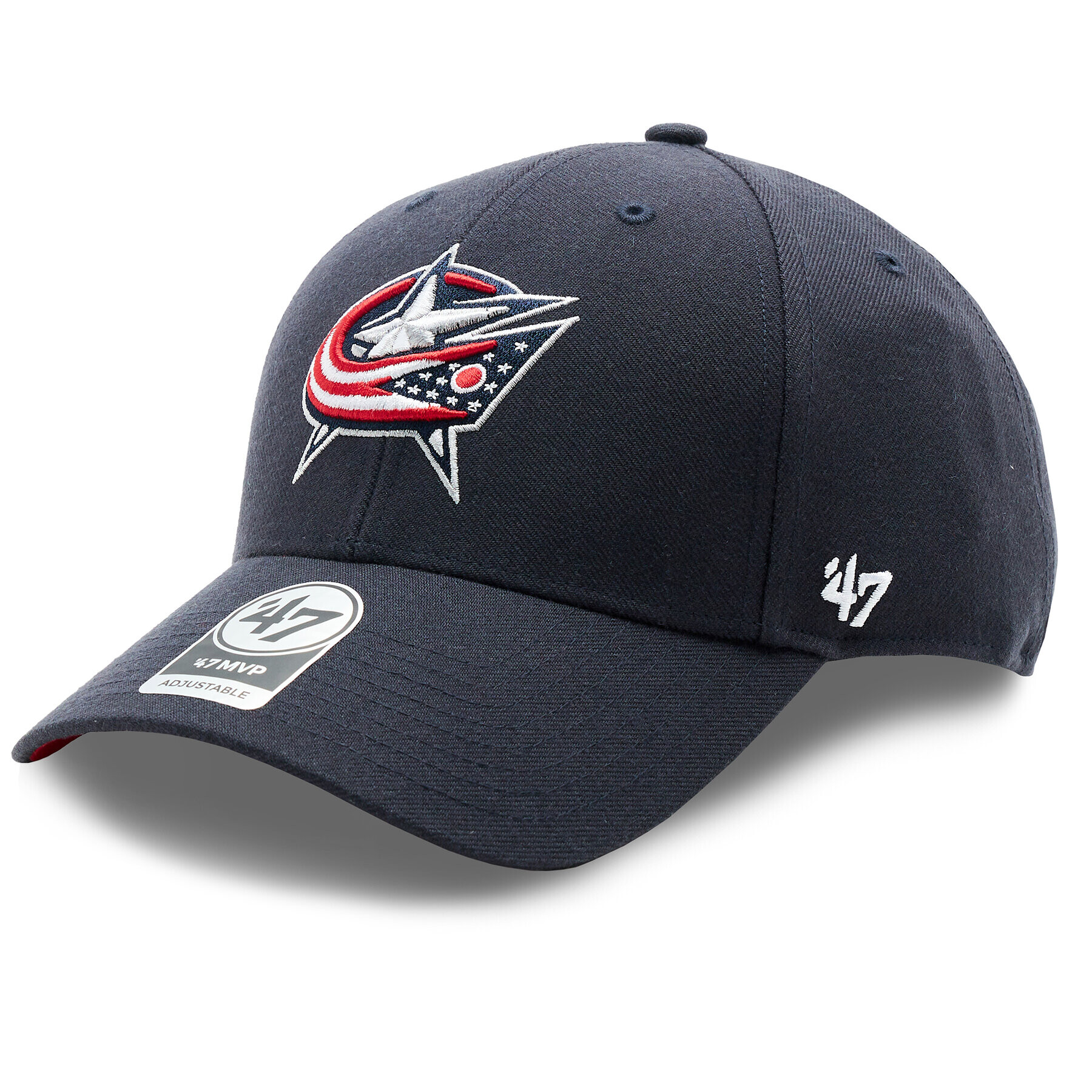 47 Brand Шапка с козирка NHL Columbus Blue Jackets H-BLPMS28WBP-NY Тъмносин - Pepit.bg