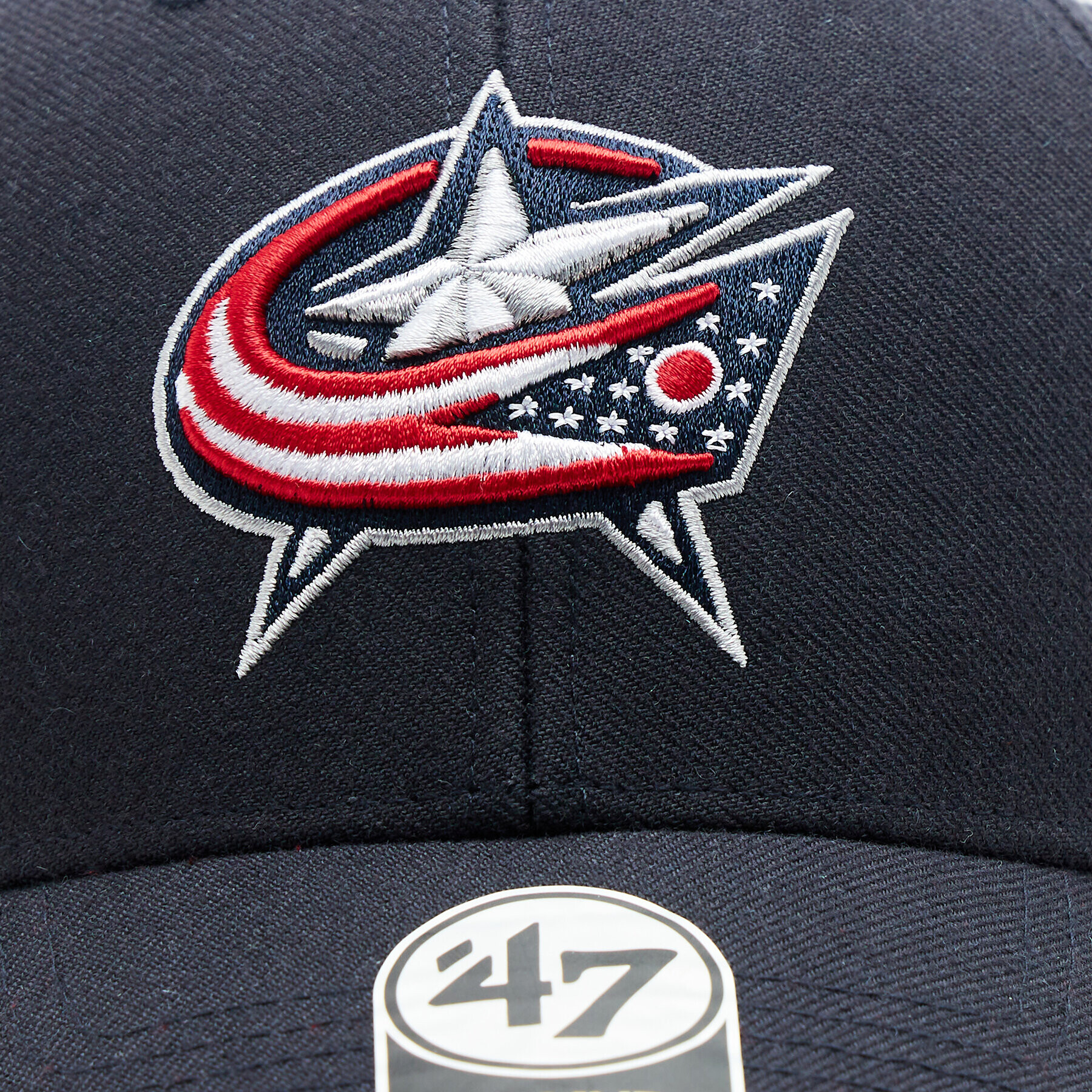 47 Brand Шапка с козирка NHL Columbus Blue Jackets H-BLPMS28WBP-NY Тъмносин - Pepit.bg