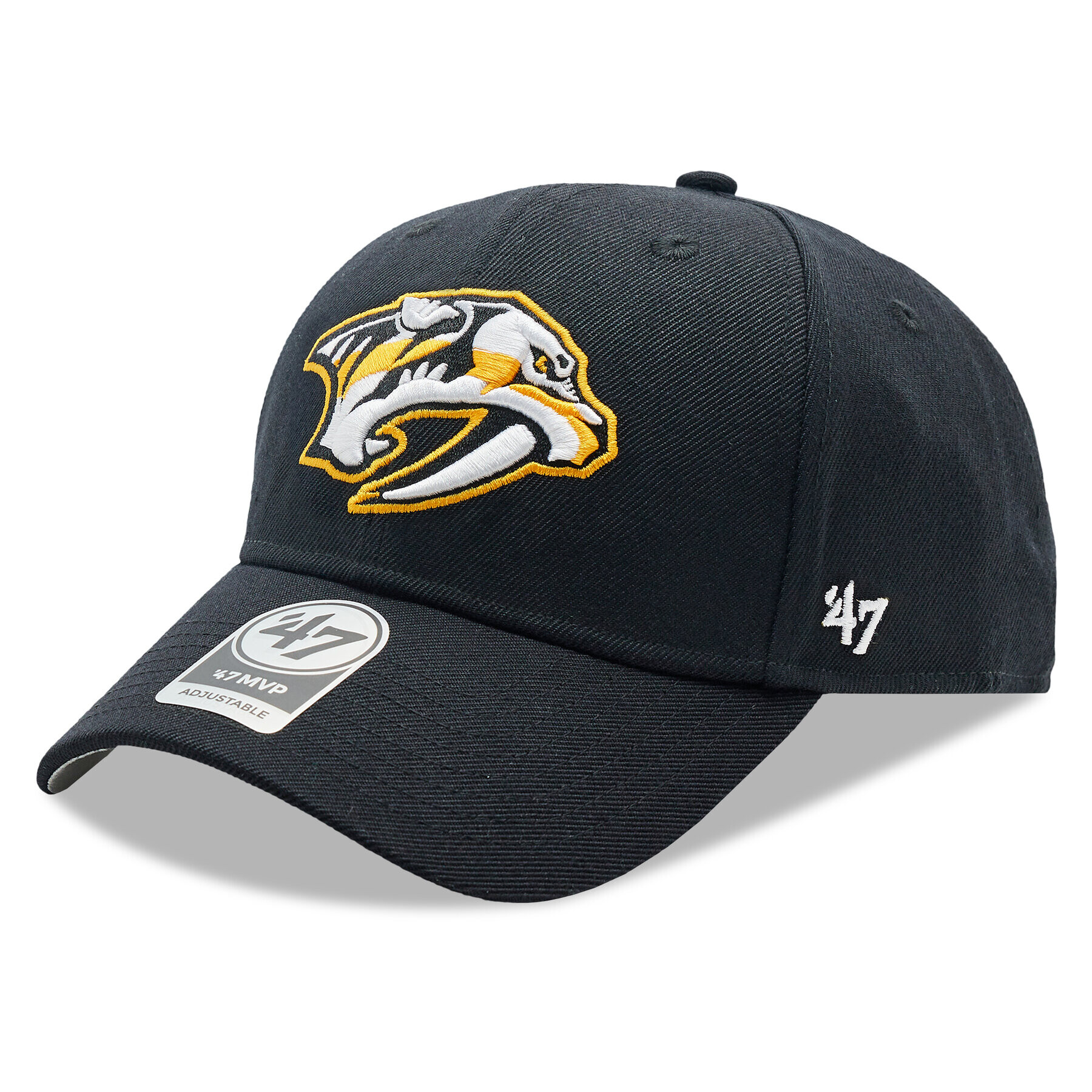 47 Brand Шапка с козирка NHL Nashville Predators '47 MVP H-MVP30WBV-BKD Черен - Pepit.bg