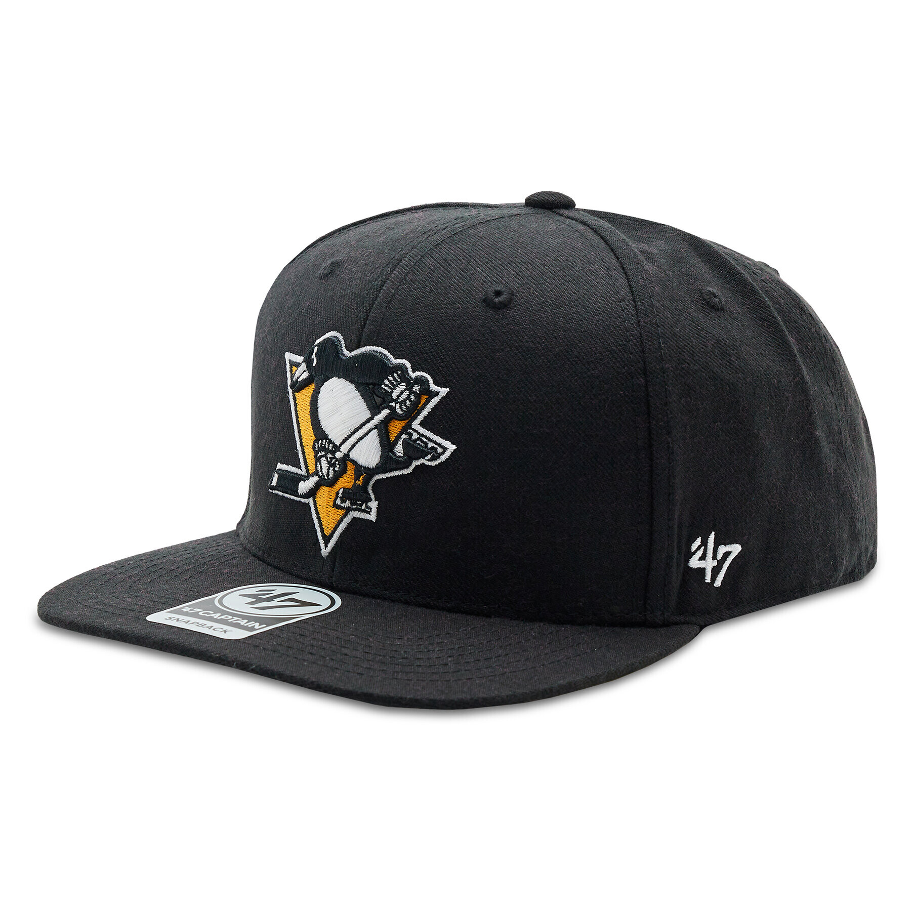 47 Brand Шапка с козирка NHL Pittsburgh Penguins No Shot '47 CAPTAIN H-NSHOT15WBP-BK Черен - Pepit.bg