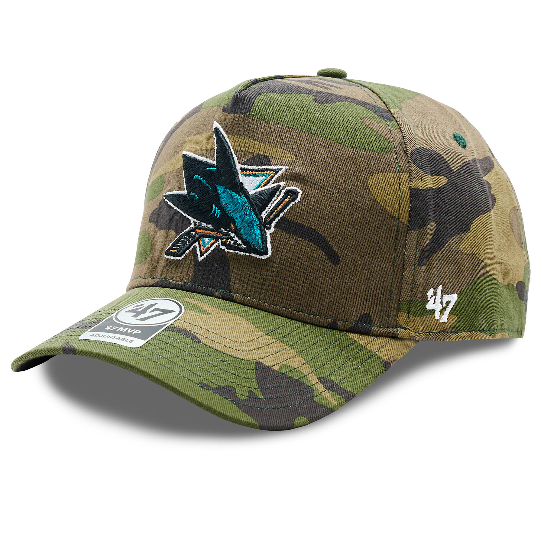 47 Brand Шапка с козирка NHL San Jose Sharks Grove Snapback 47 MVP DT H-GRVSP22CNP-CMB Зелен - Pepit.bg