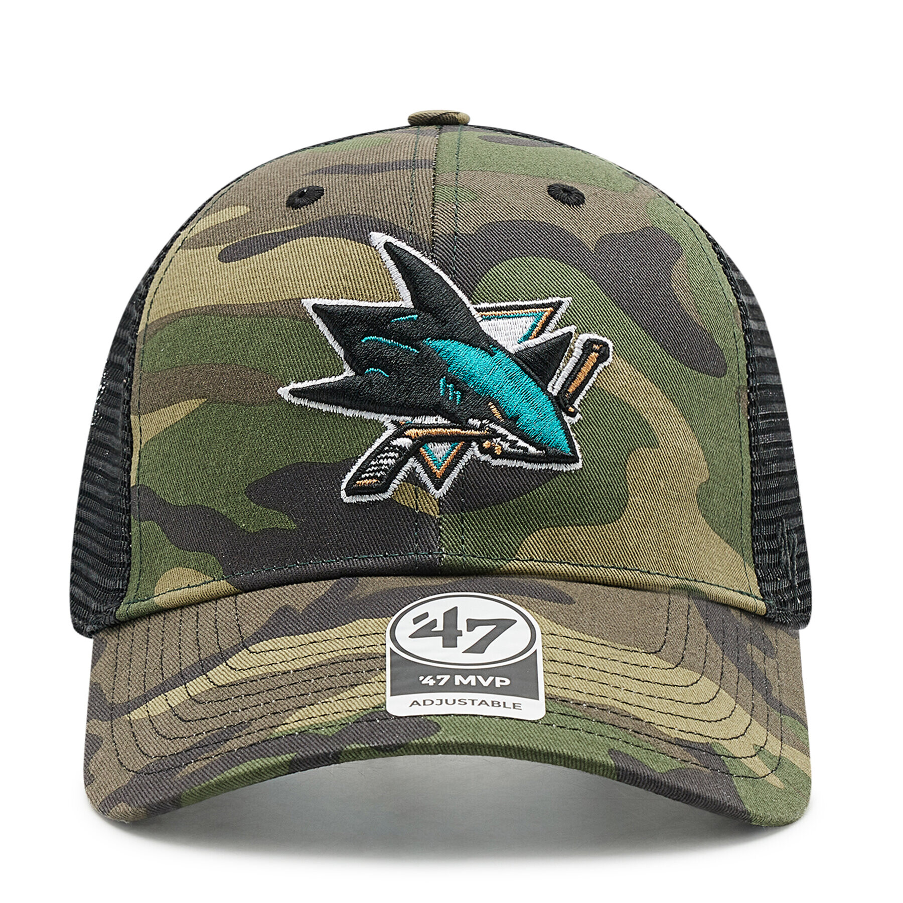 47 Brand Шапка с козирка Nhl San Jose Sharks Trucker H-CBRAN22GWP-CM Зелен - Pepit.bg