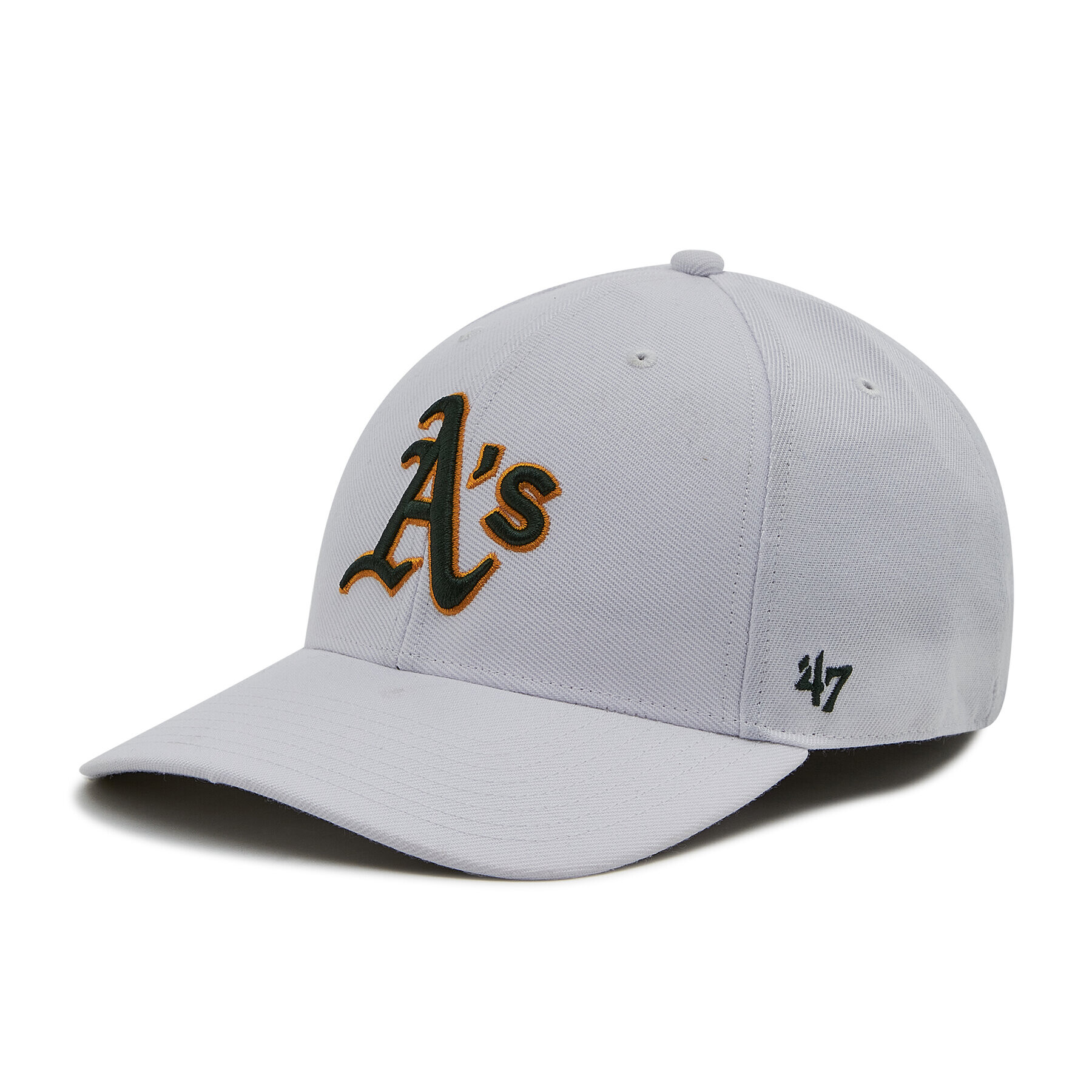 47 Brand Шапка с козирка Oakland Athletics B-MVP18WBV-WH Бял - Pepit.bg