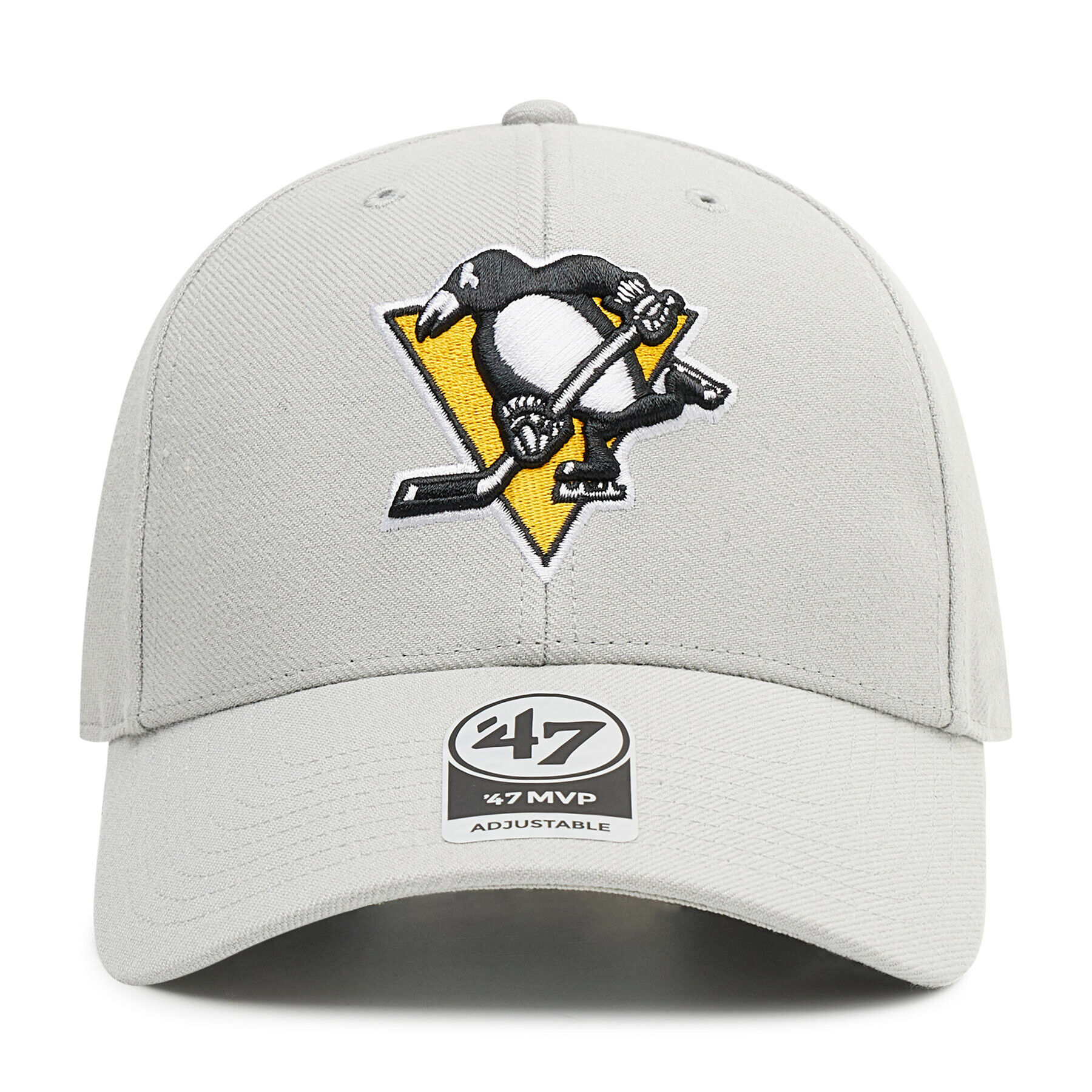 47 Brand Шапка с козирка Pittsburgh Penguins H-MVP15WBV-GY Сив - Pepit.bg