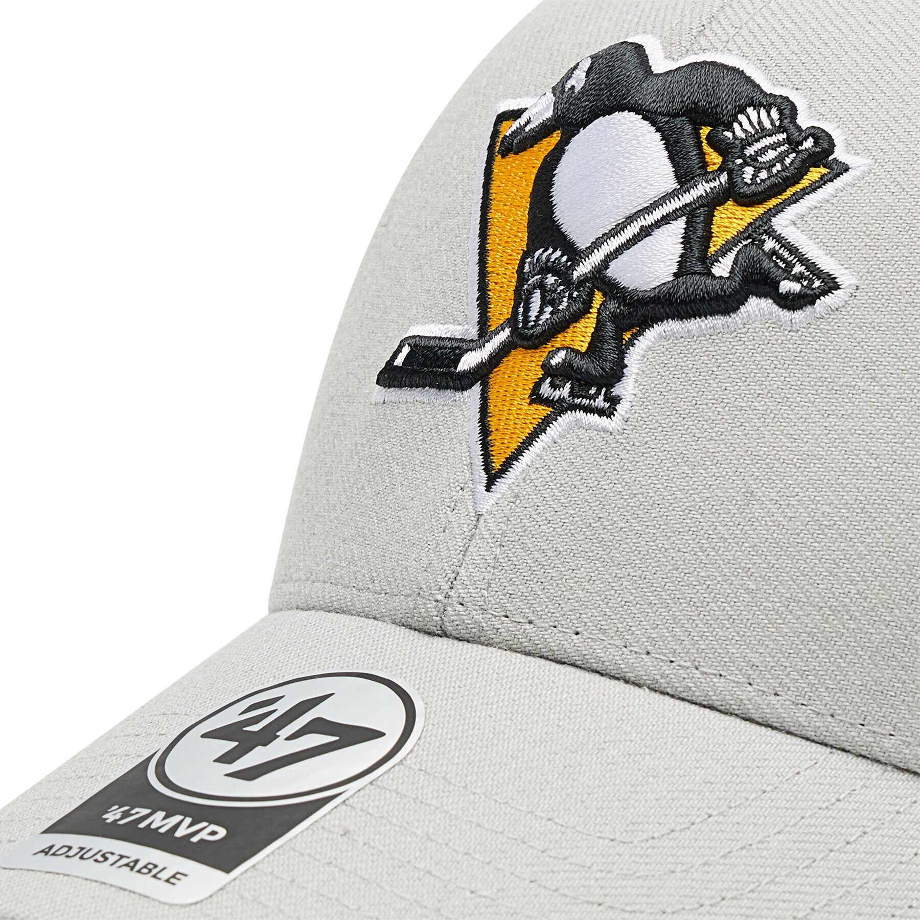 47 Brand Шапка с козирка Pittsburgh Penguins H-MVP15WBV-GY Сив - Pepit.bg