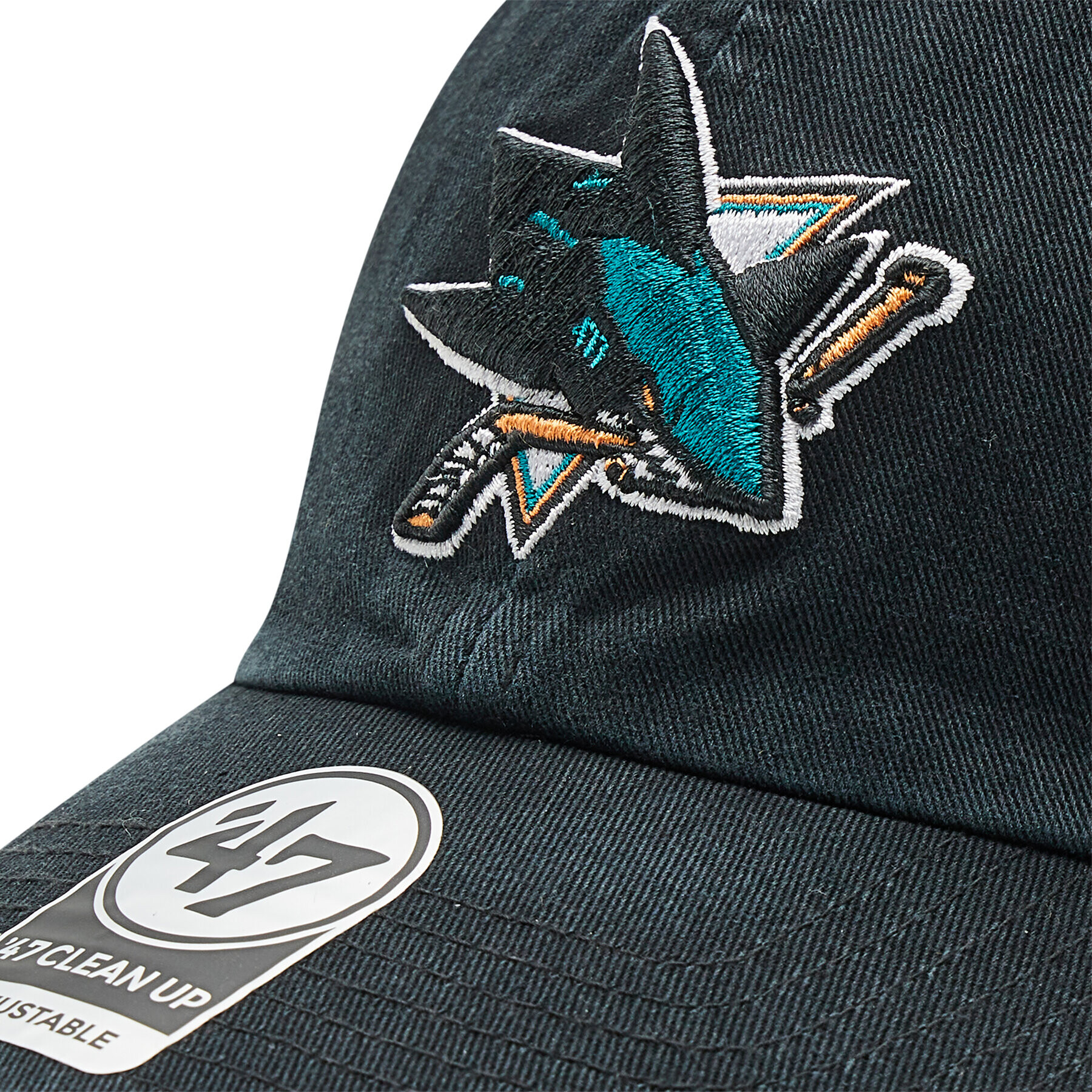 47 Brand Шапка с козирка San Jose Sharks '47 Clean Up H-RGW22GWS-BK Черен - Pepit.bg