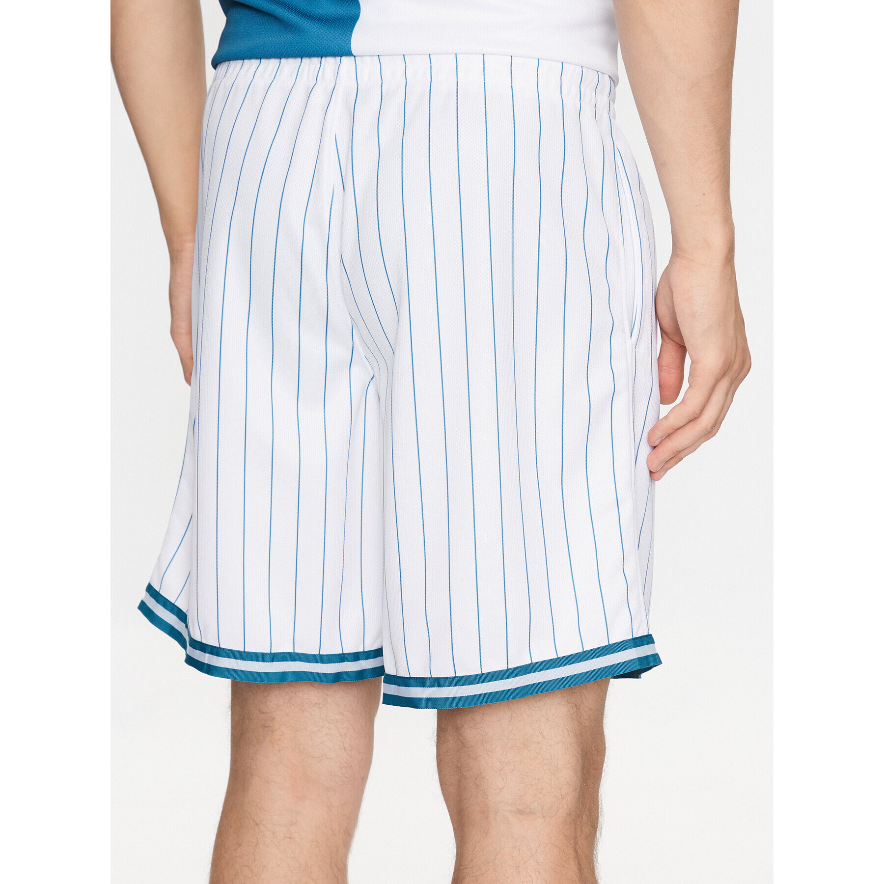 47 Brand Спортни шорти Anaheim Ducks Pinstriped 47 Grafton Shorts Бял Regular Fit - Pepit.bg