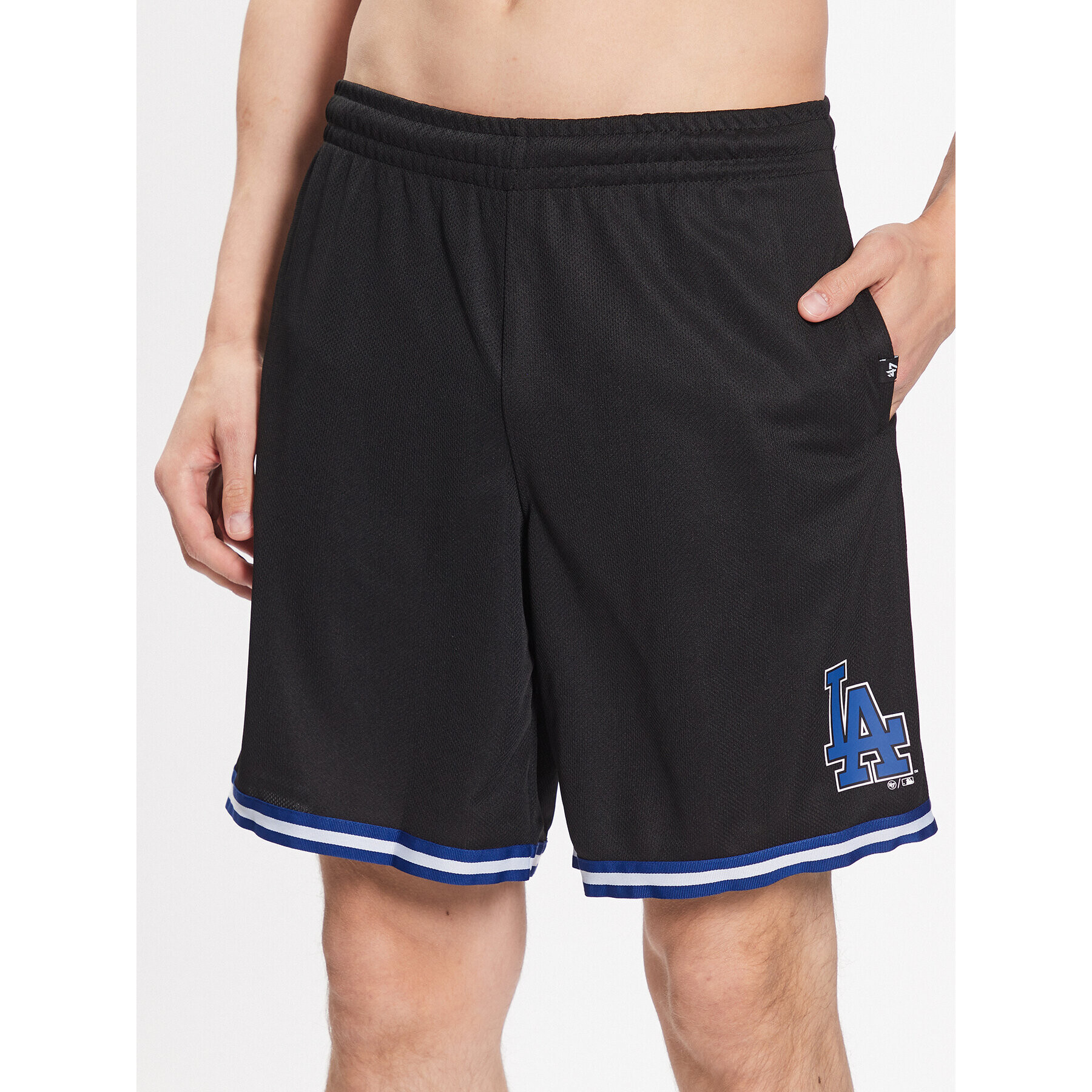 47 Brand Спортни шорти Los Angeles Dodgers Back Court 47 Grafton Shorts Черен Regular Fit - Pepit.bg