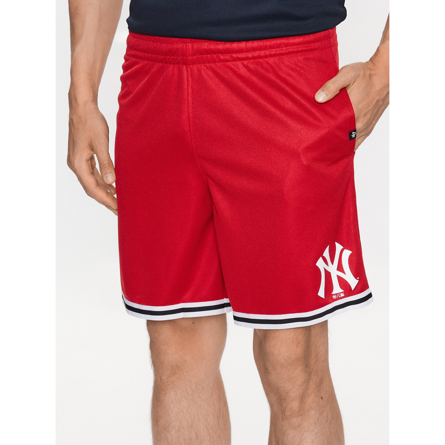 47 Brand Спортни шорти New York Yankees Back Court 47 Grafton Shorts Червен Regular Fit - Pepit.bg