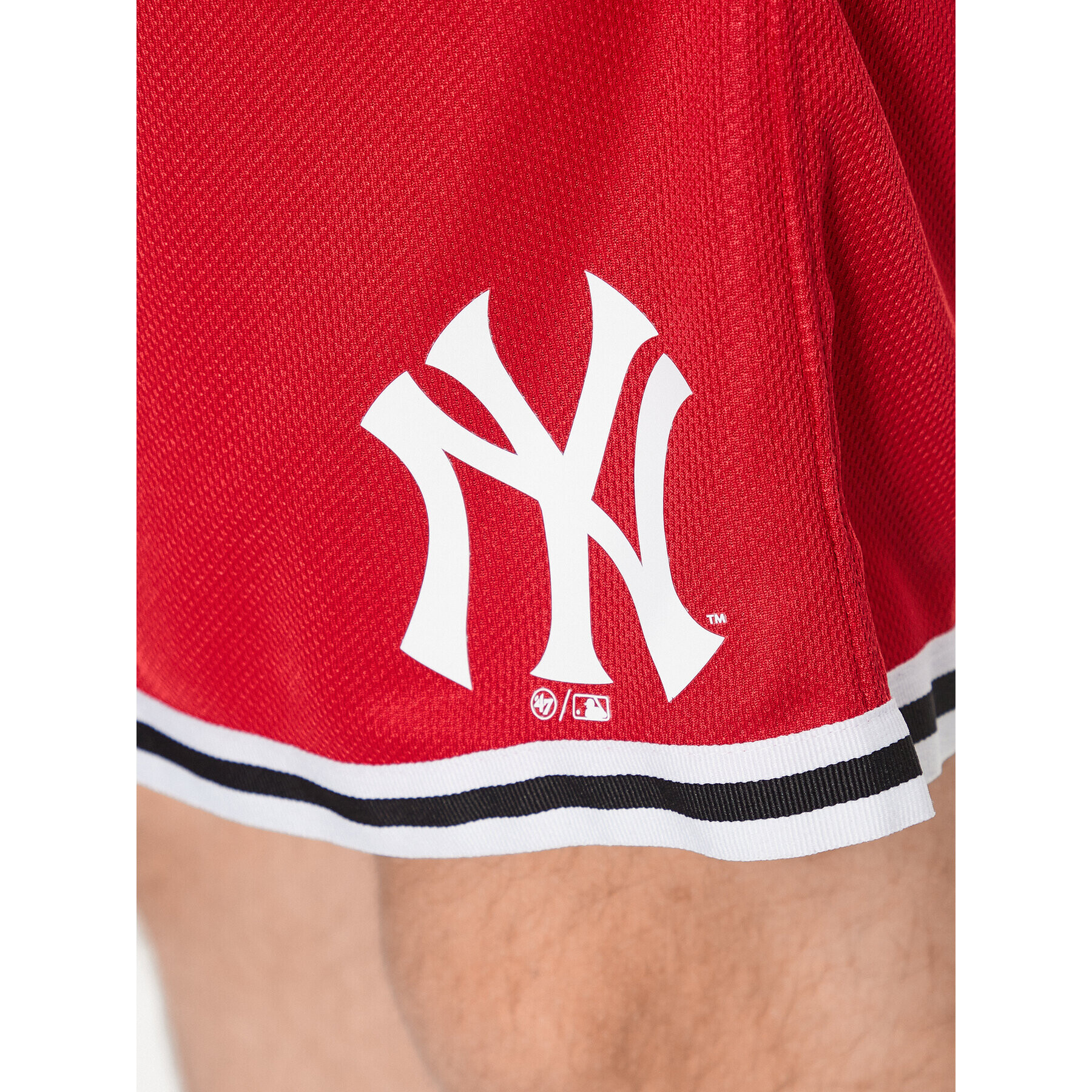 47 Brand Спортни шорти New York Yankees Back Court 47 Grafton Shorts Червен Regular Fit - Pepit.bg