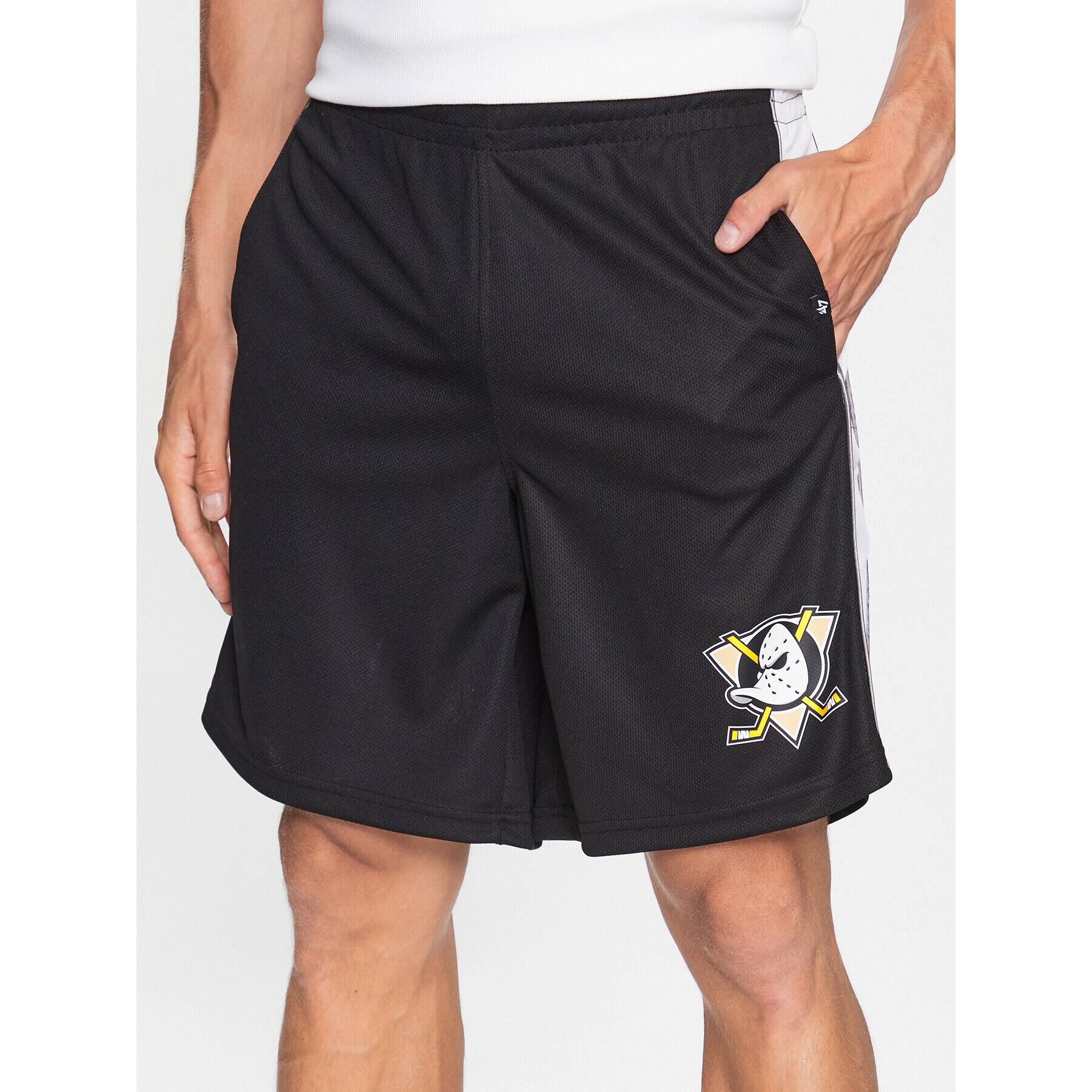 47 Brand Спортни шорти NHL Anaheim Ducks Imprint 47 GRAFTON Shorts HH025PEMIGS544493JK Черен Regular Fit - Pepit.bg