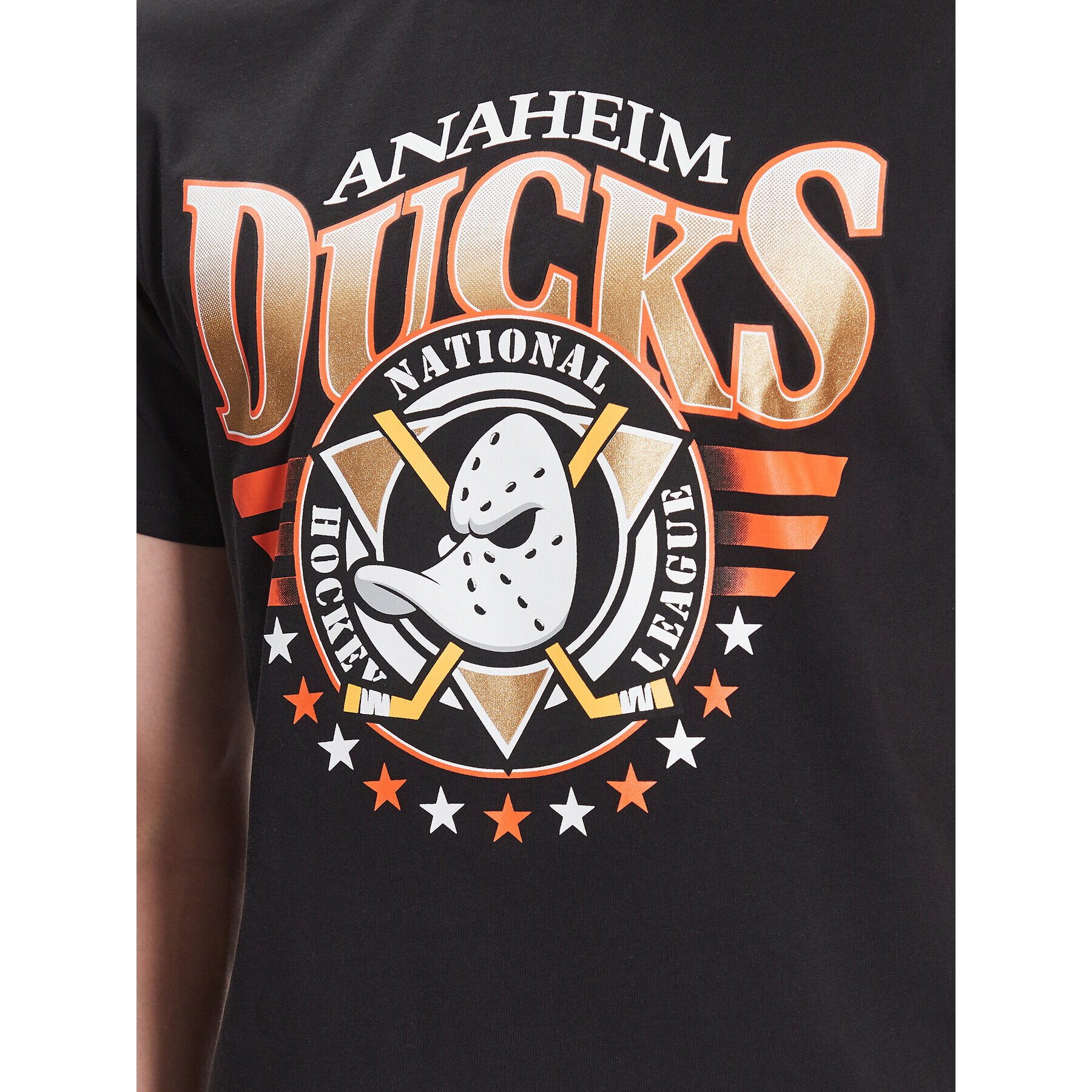 47 Brand Тишърт Anaheim Ducks '47 Echo Tee Черен Regular Fit - Pepit.bg