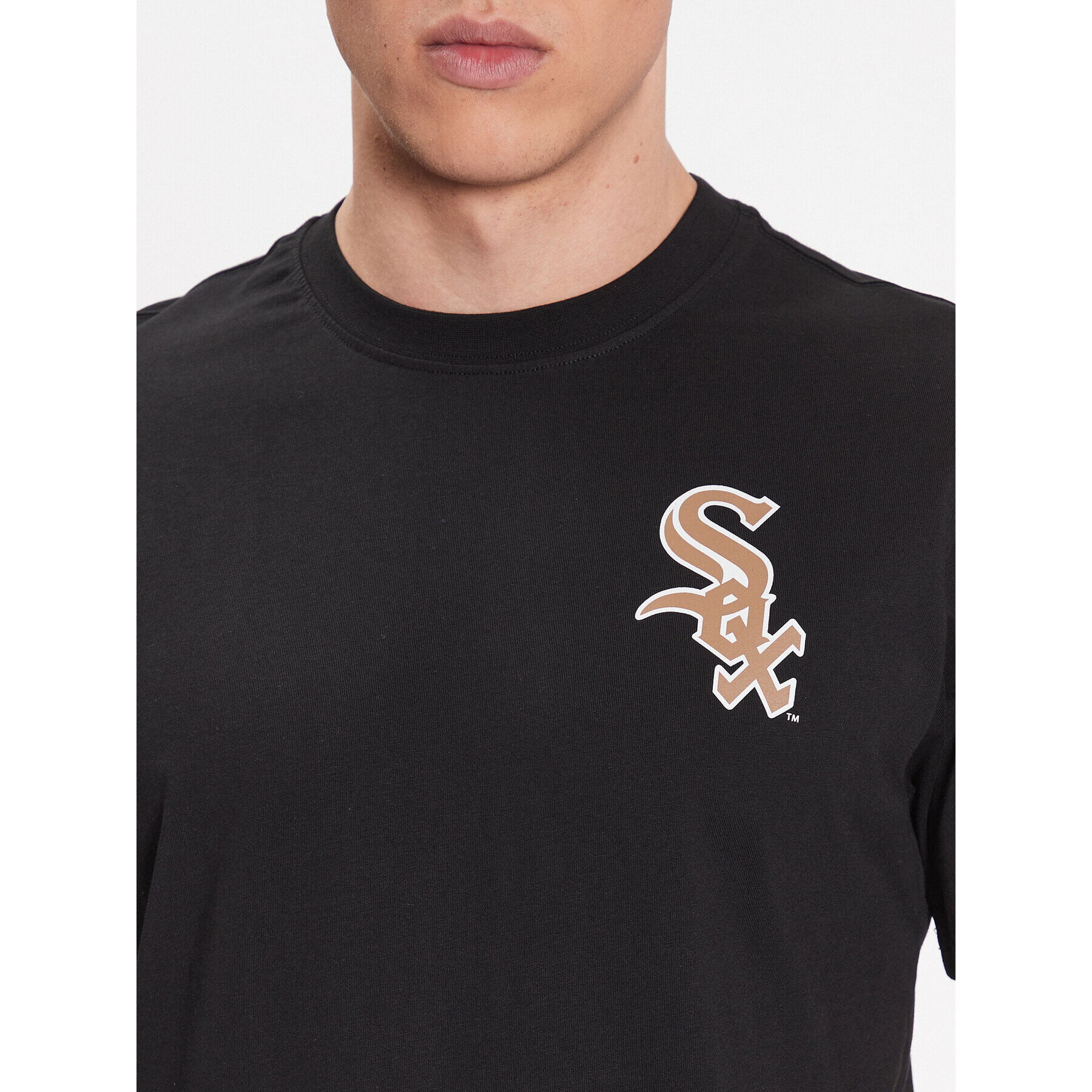 47 Brand Тишърт Chicago White Sox World Series Backer 47 Echo Tee Черен Regular Fit - Pepit.bg