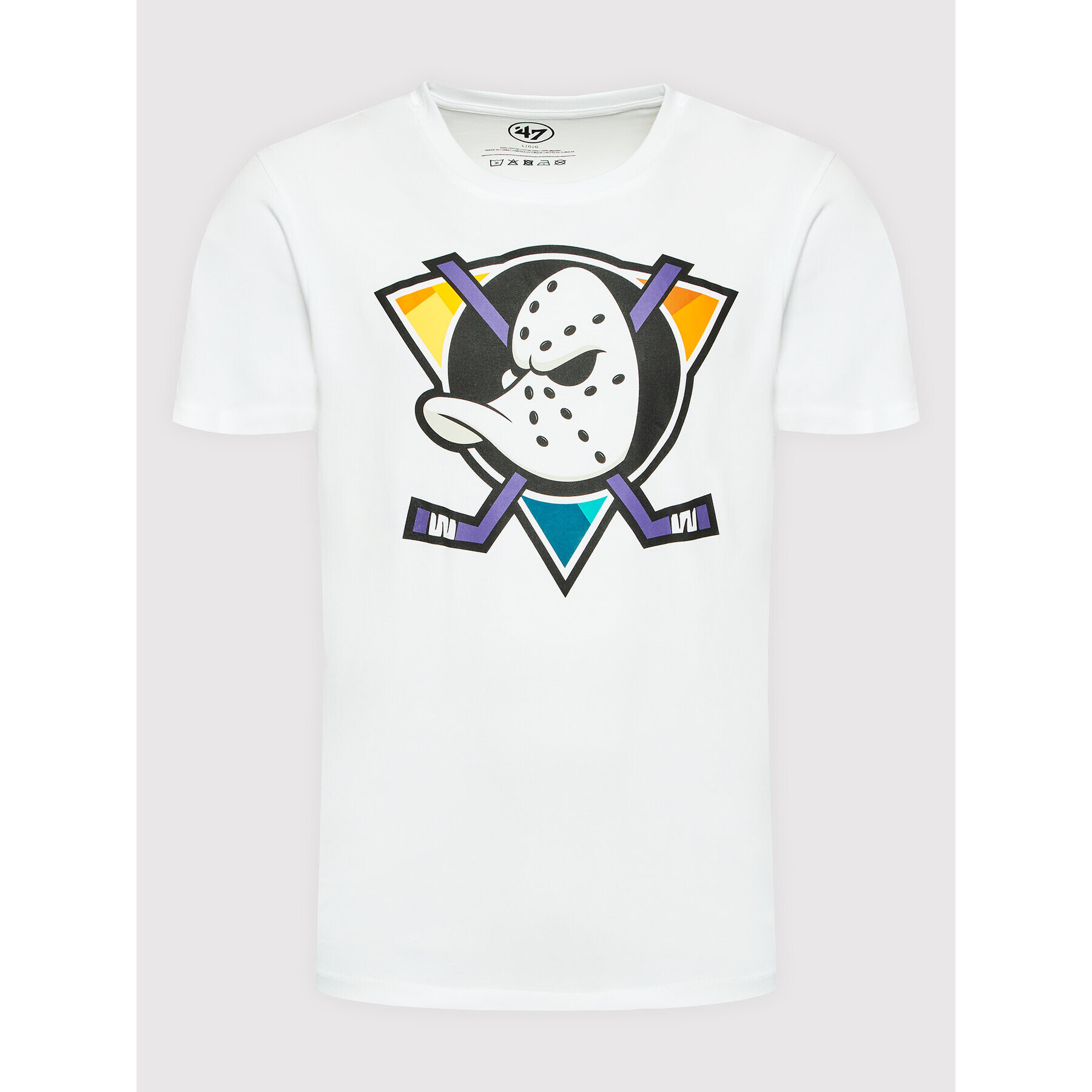 47 Brand Тишърт Echo HH025TEMECH554260WW Бял Regular Fit - Pepit.bg