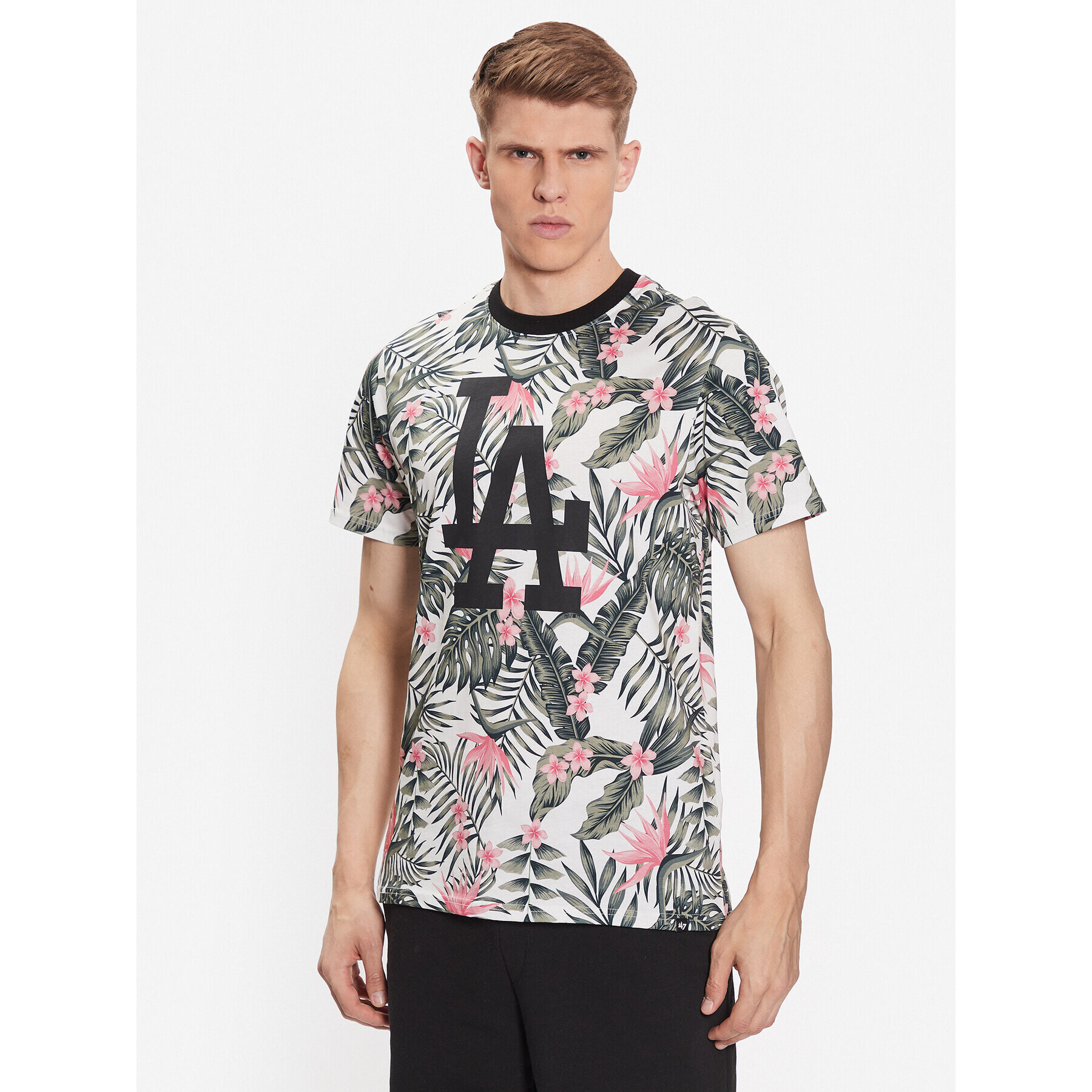 47 Brand Тишърт Los Angeles Dodgers Coastal Floral Repeat 47 Echo Tee Цветен Regular Fit - Pepit.bg