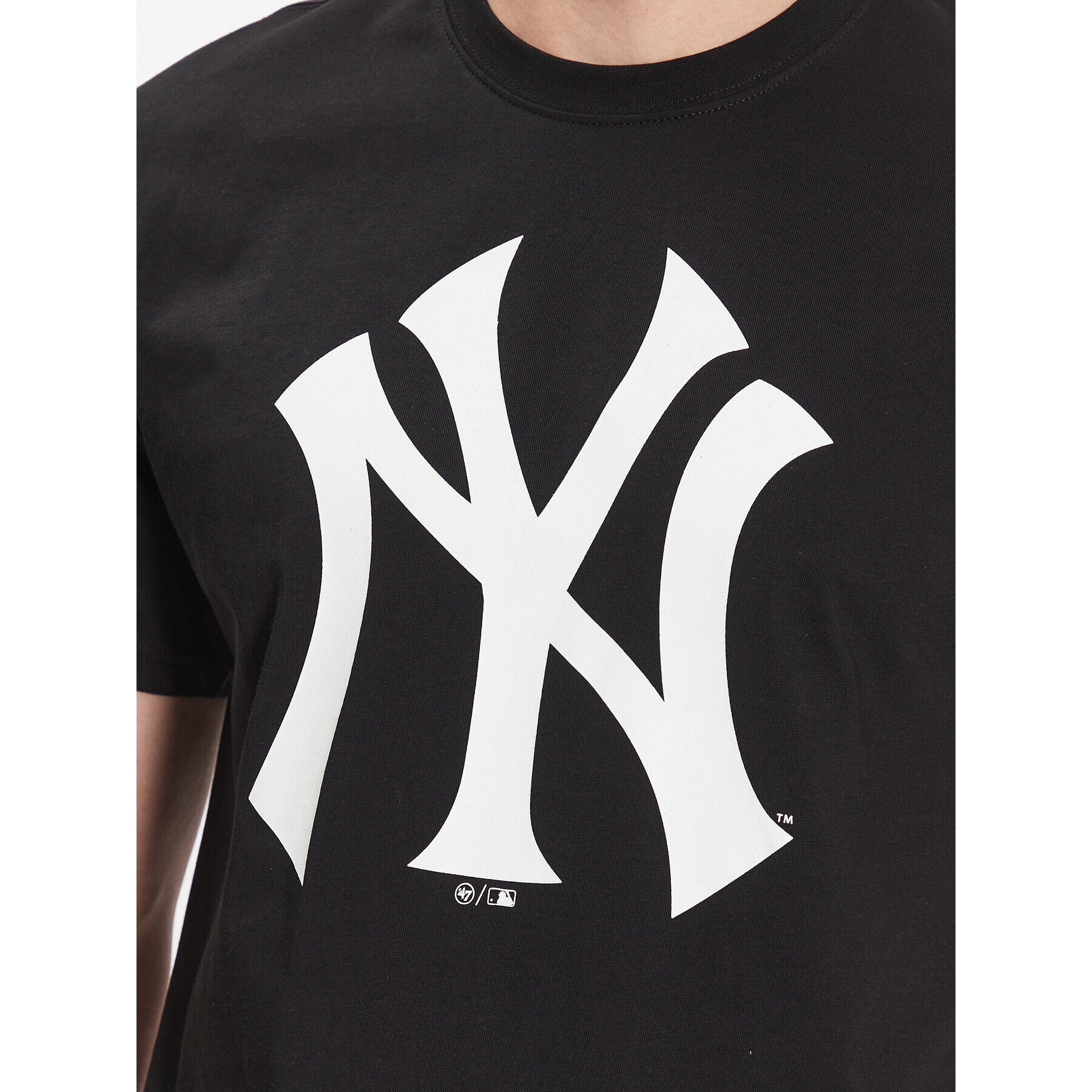 47 Brand Тишърт MLB New York Yankees Imprint 47 Echo Tee BB017TEMIME544088JK Черен Regular Fit - Pepit.bg