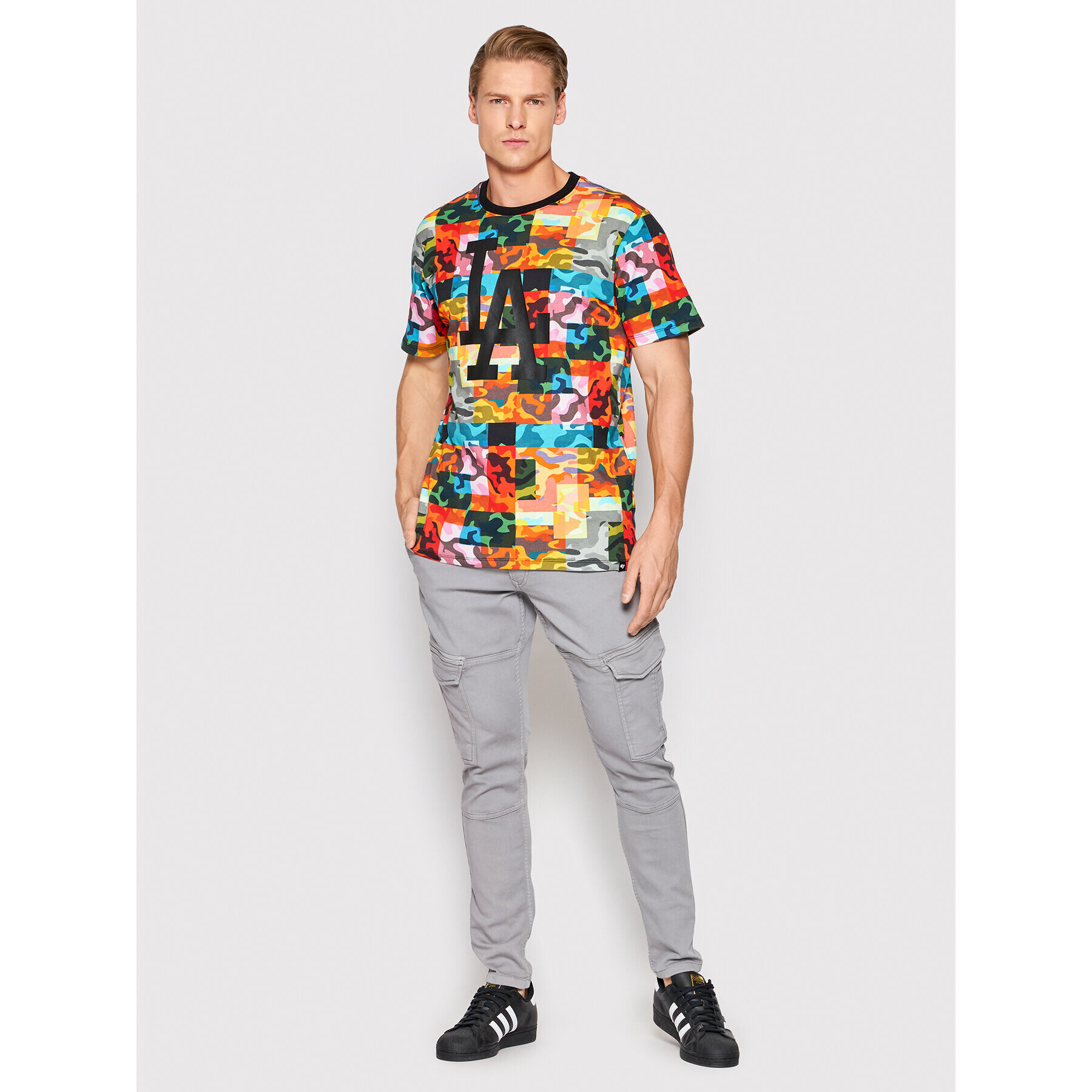 47 Brand Тишърт Psychedelic Repeat Echo BB012TEMPET556936ZI Цветен Regular Fit - Pepit.bg