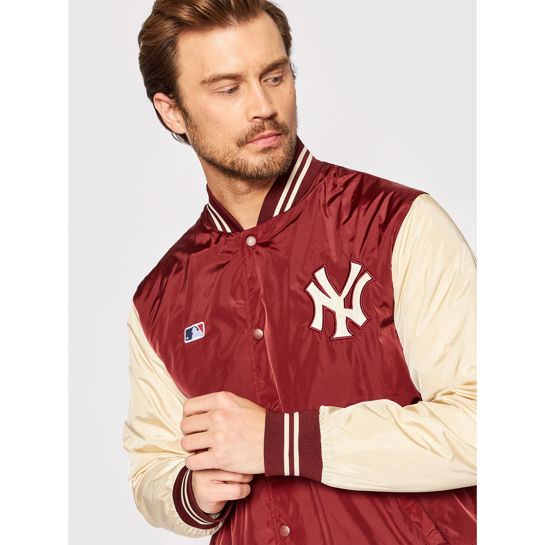 47 Brand Яке бомбър New York Yankees BB017PEMDTJ551982CA Бордо Regular Fit - Pepit.bg