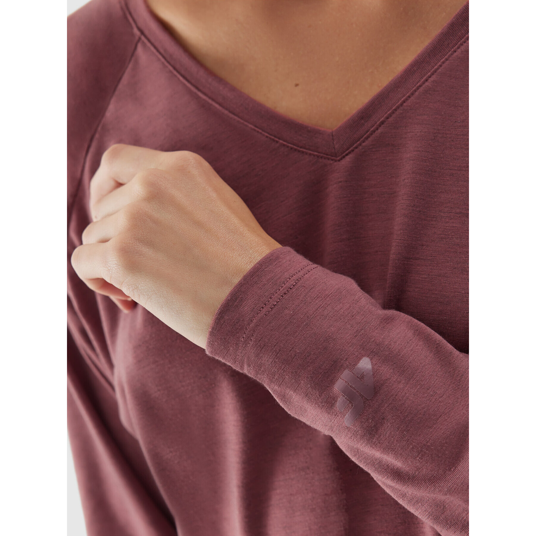 4F Блуза AW23TFLOF153 Червен Slim Fit - Pepit.bg