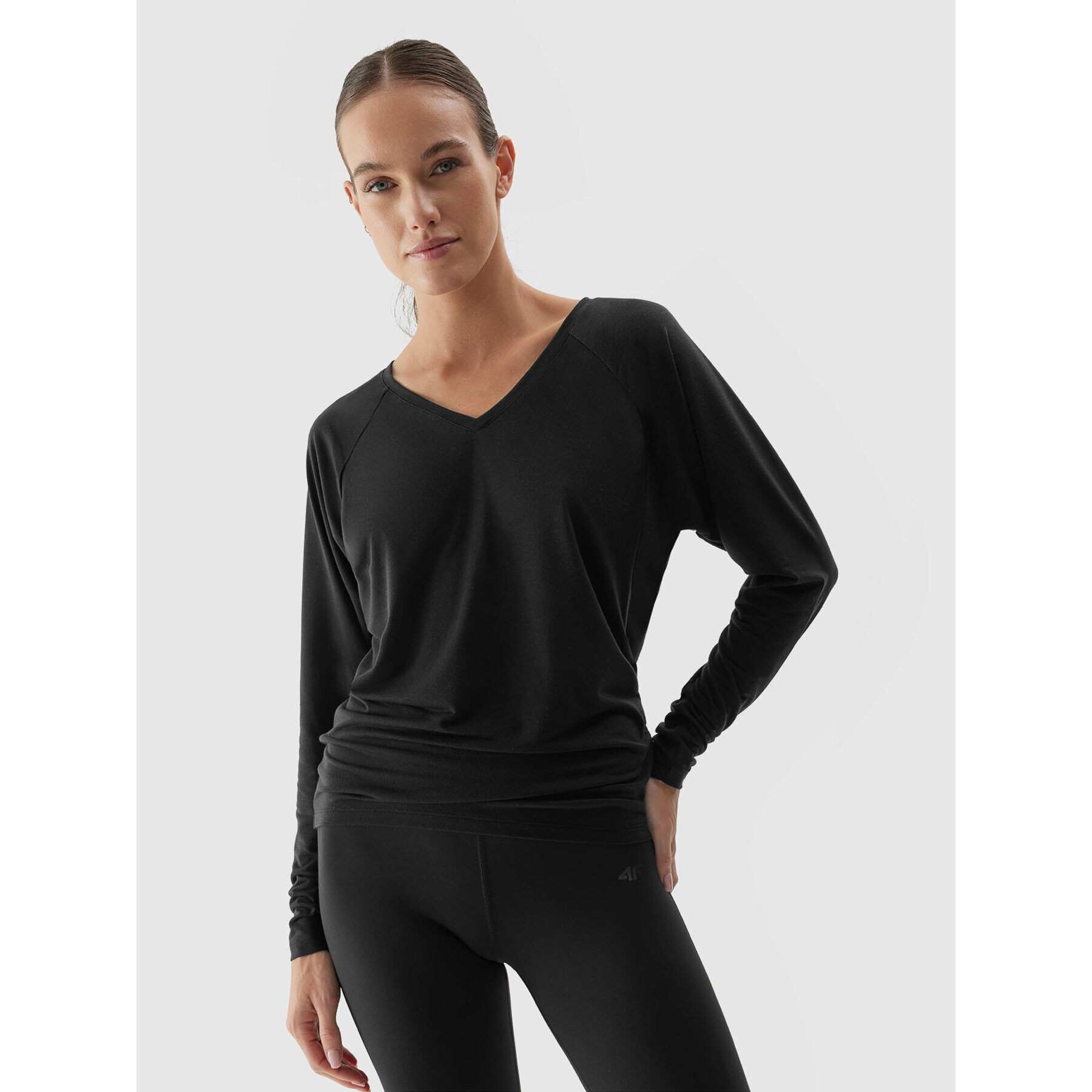 4F Блуза AW23TFLOF153 Сив Slim Fit - Pepit.bg